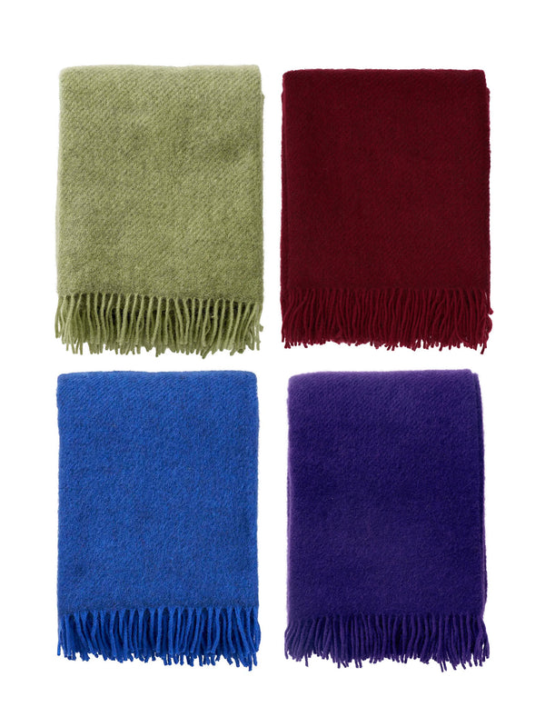 Gotland wool throw, various colours (130 x 200 cm)