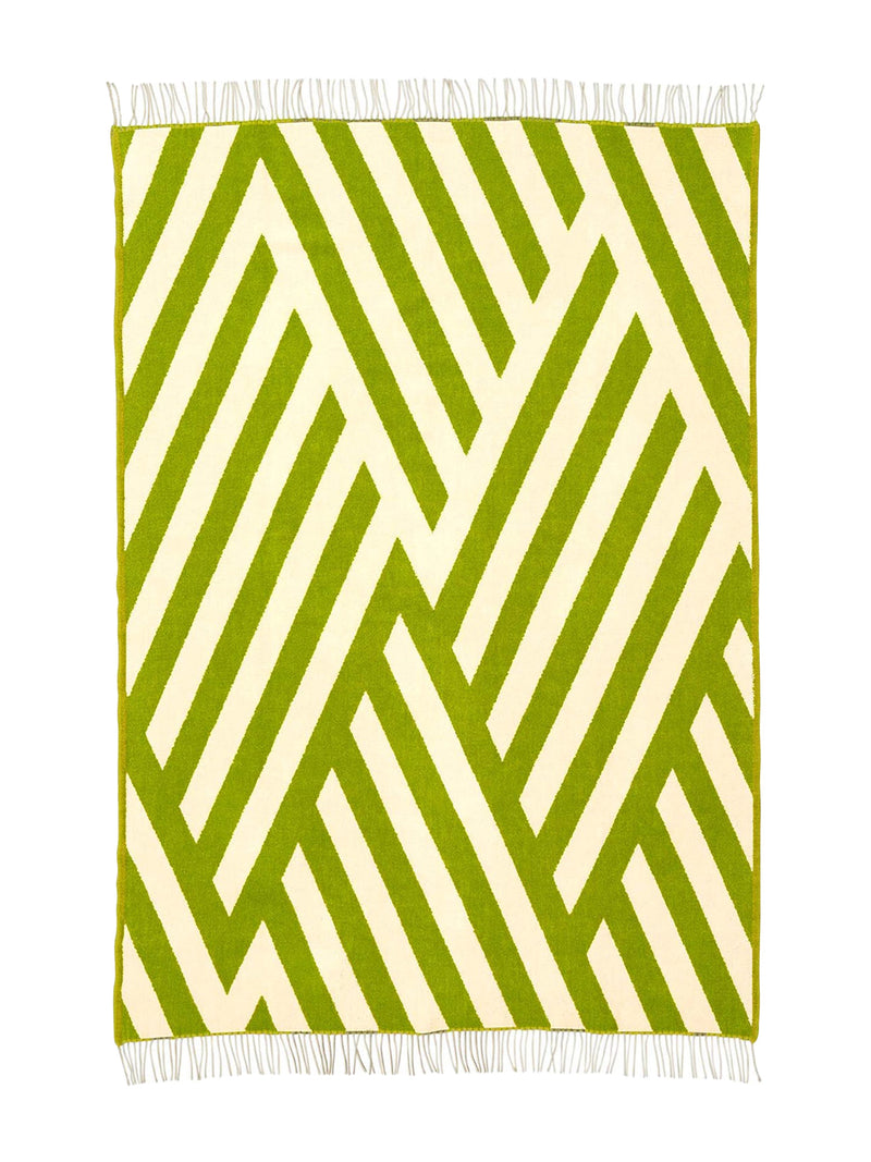 Tangent zigzag blanket 100% lambswool, 3 colour combos