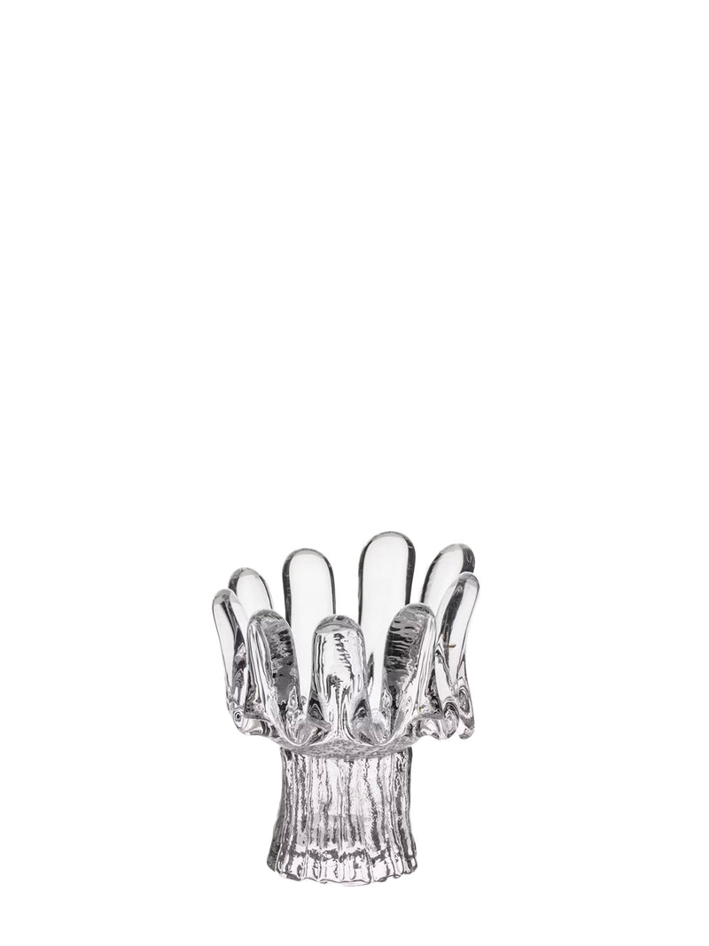Sunflower medium glass votive candleholder, clear (11,5 cm)