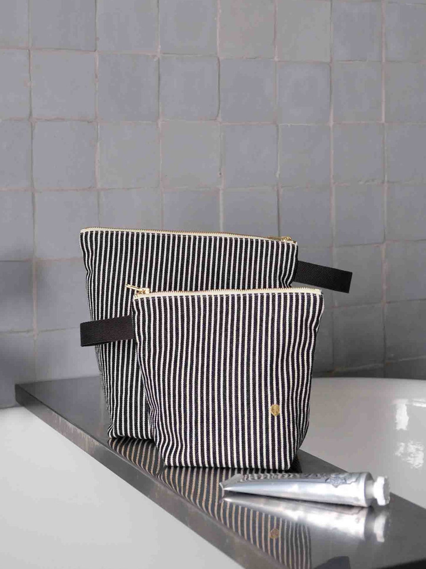 Basile S toiletry bag, stripe (22 x 18 x 7,5 cm)