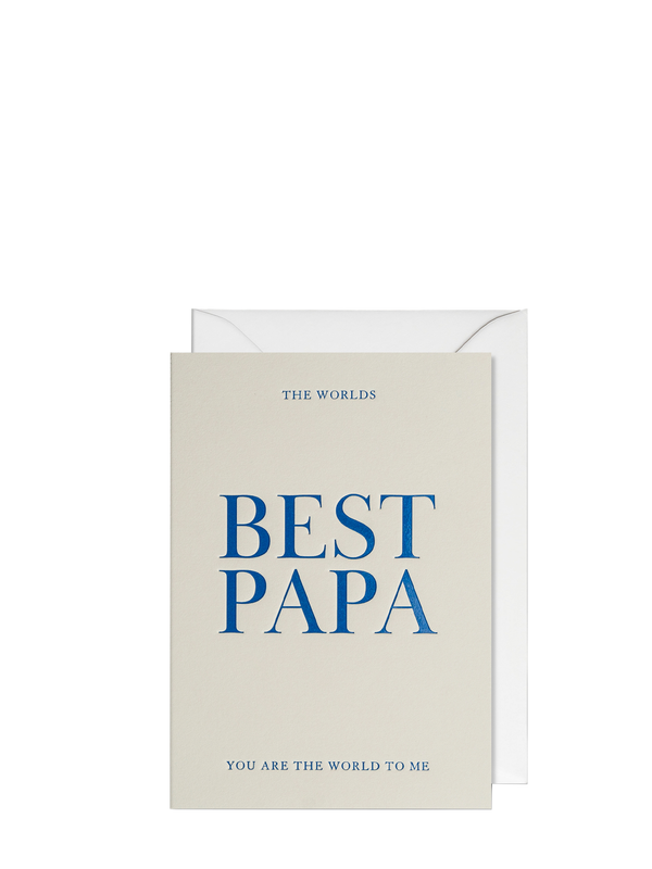 The Worlds Best papa you are the world to me father's day card