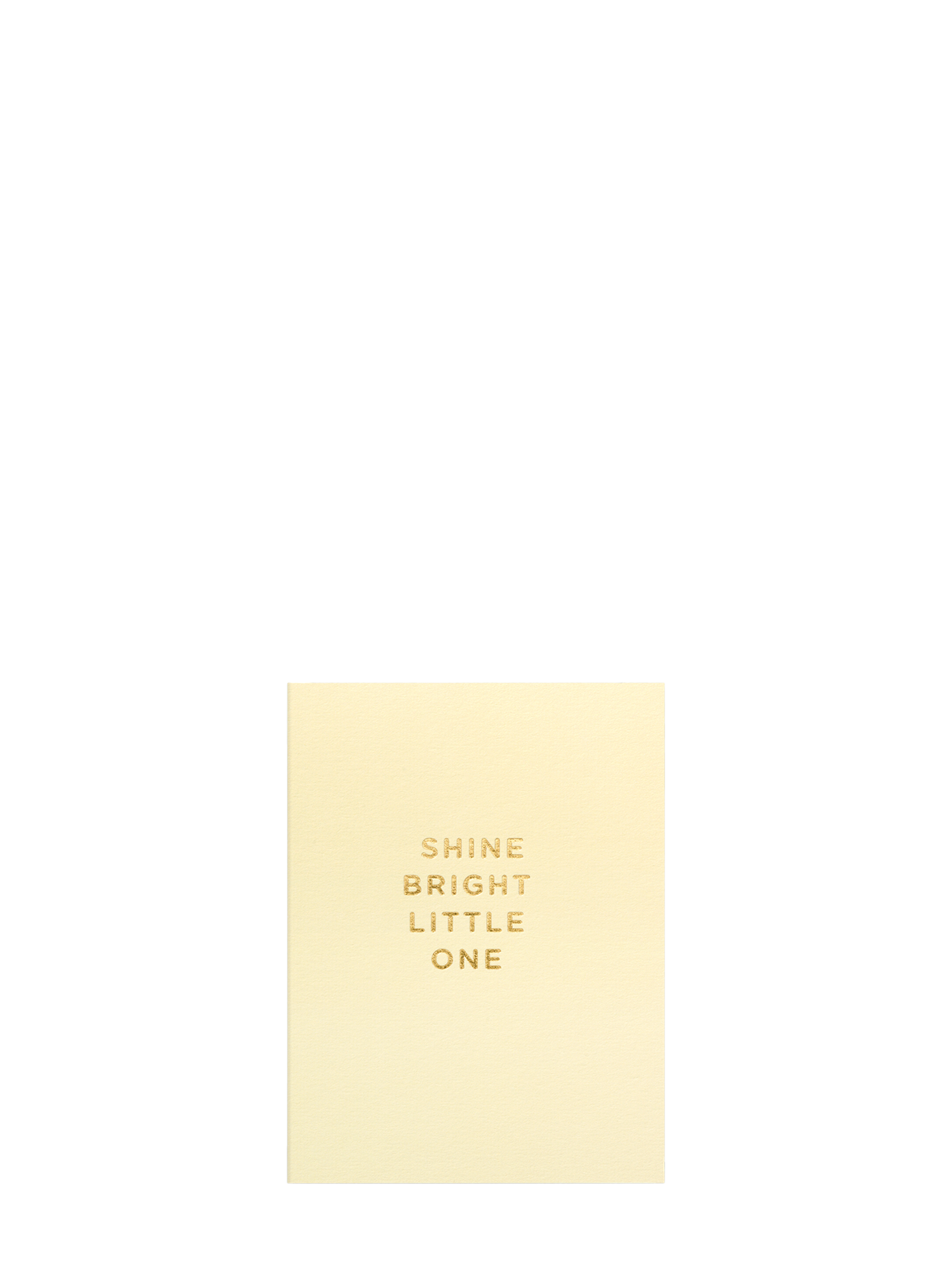 Shine Bright Little One new baby mini card by Cherished