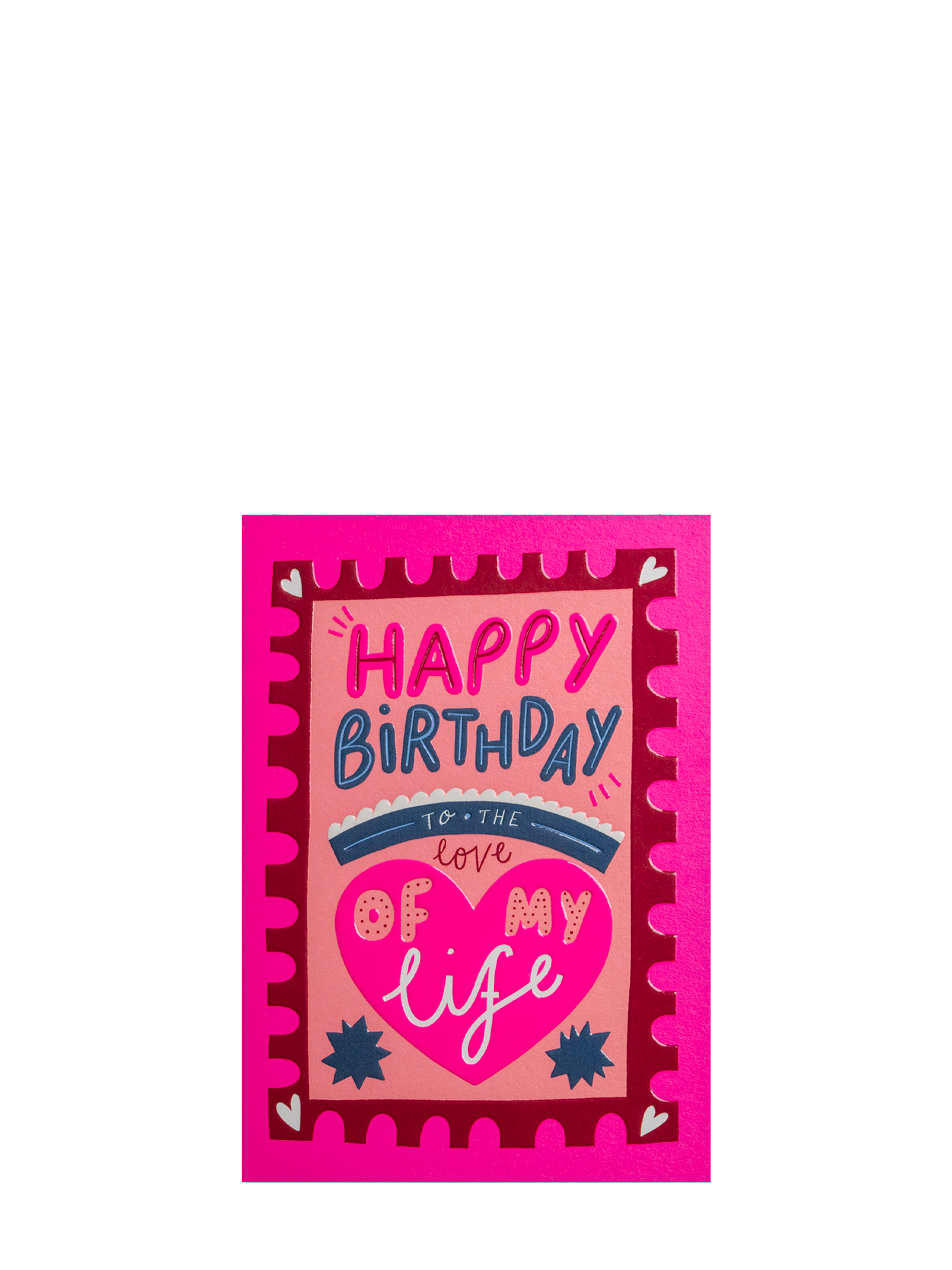 To the love of my life illustrated birthday card