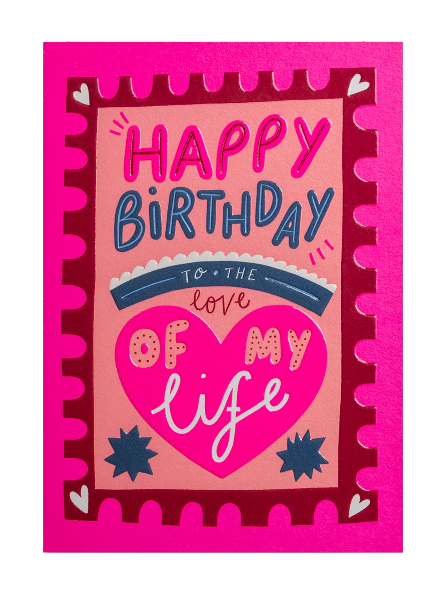 To the love of my life illustrated birthday card