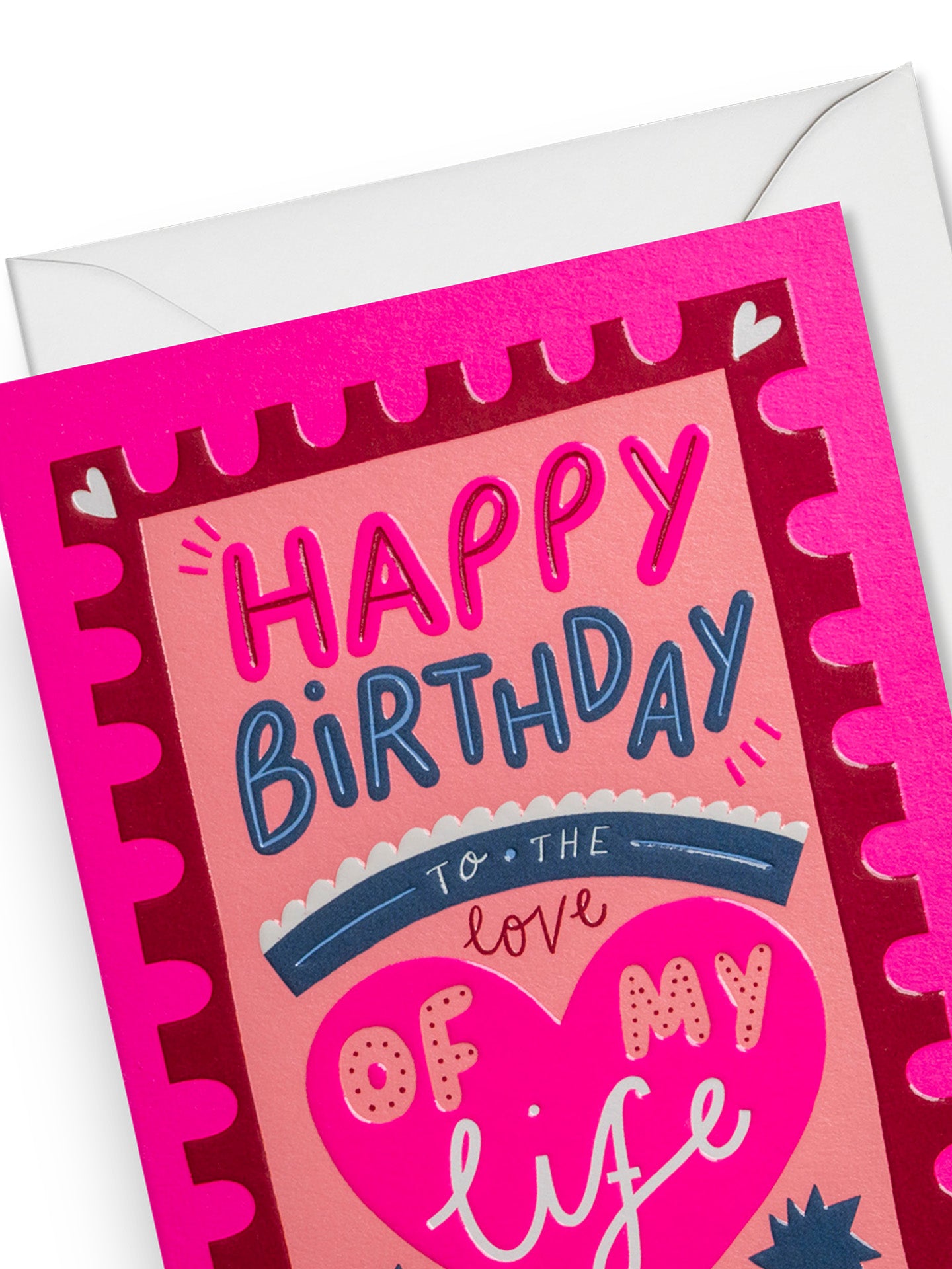 To the love of my life illustrated birthday card