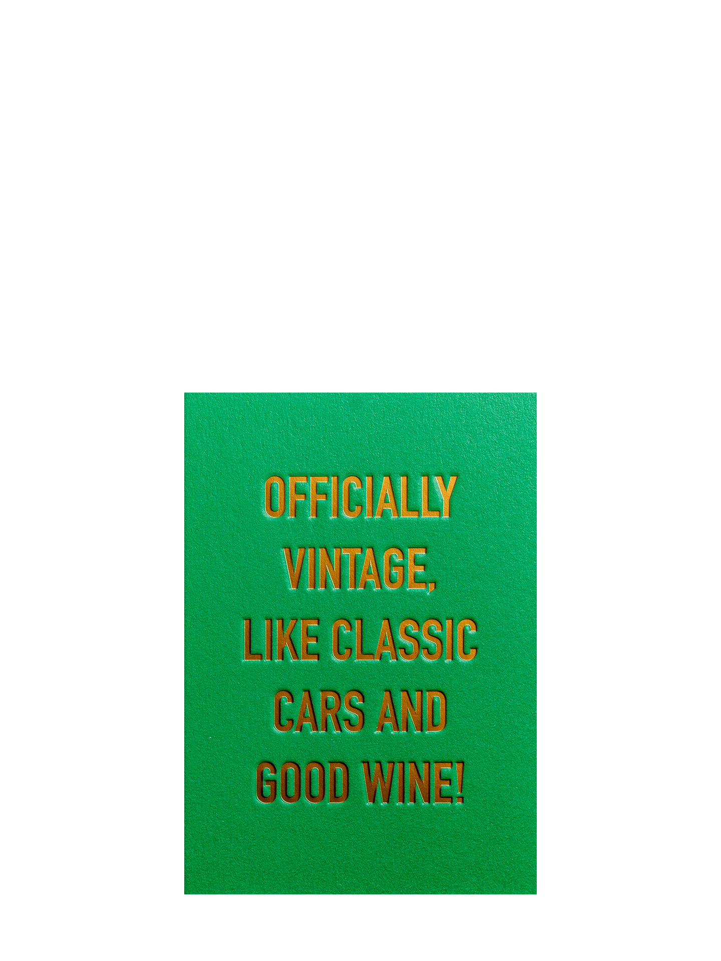 Vintage: Like classic cars and good wine birthday card