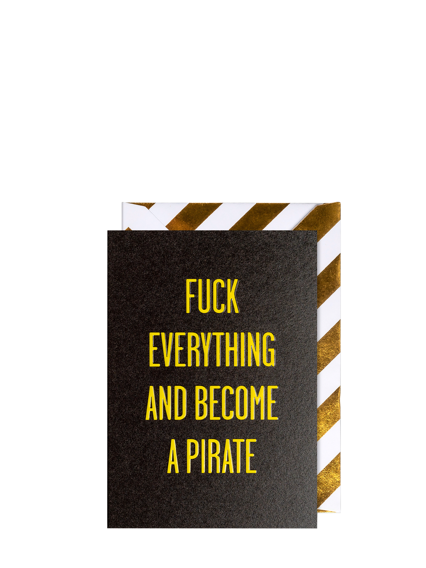 Fuck Everything And Become encouragement card by Postco
