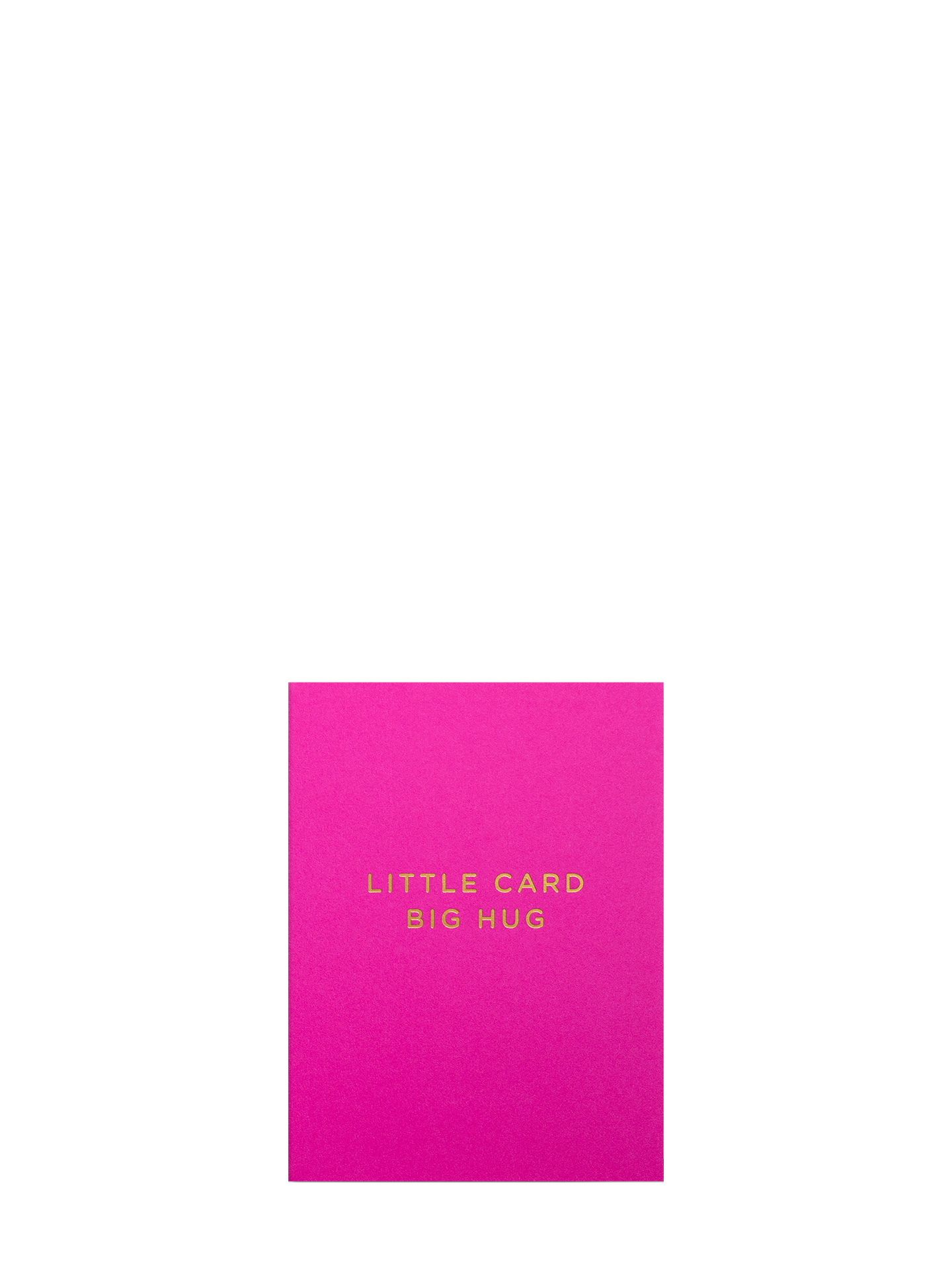 Little card big hug pink mini love & friendship card