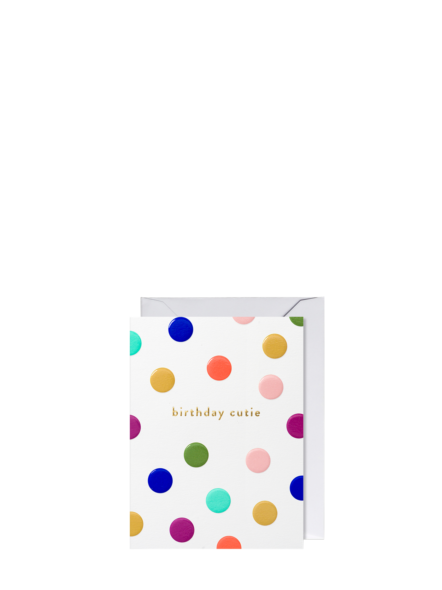 Dotty birthday cutie mini birthday card