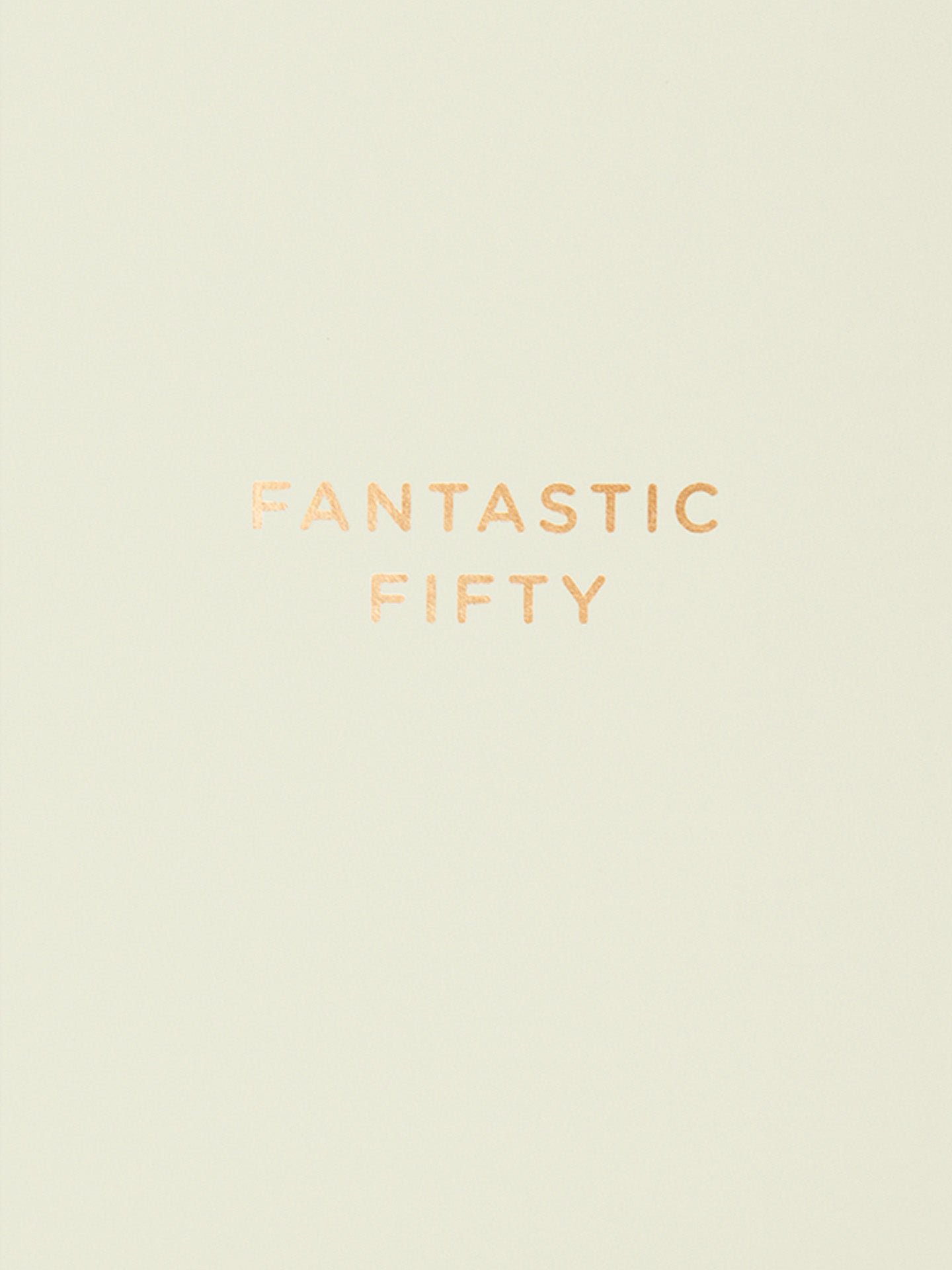 Fantastic fifty mini birthday card