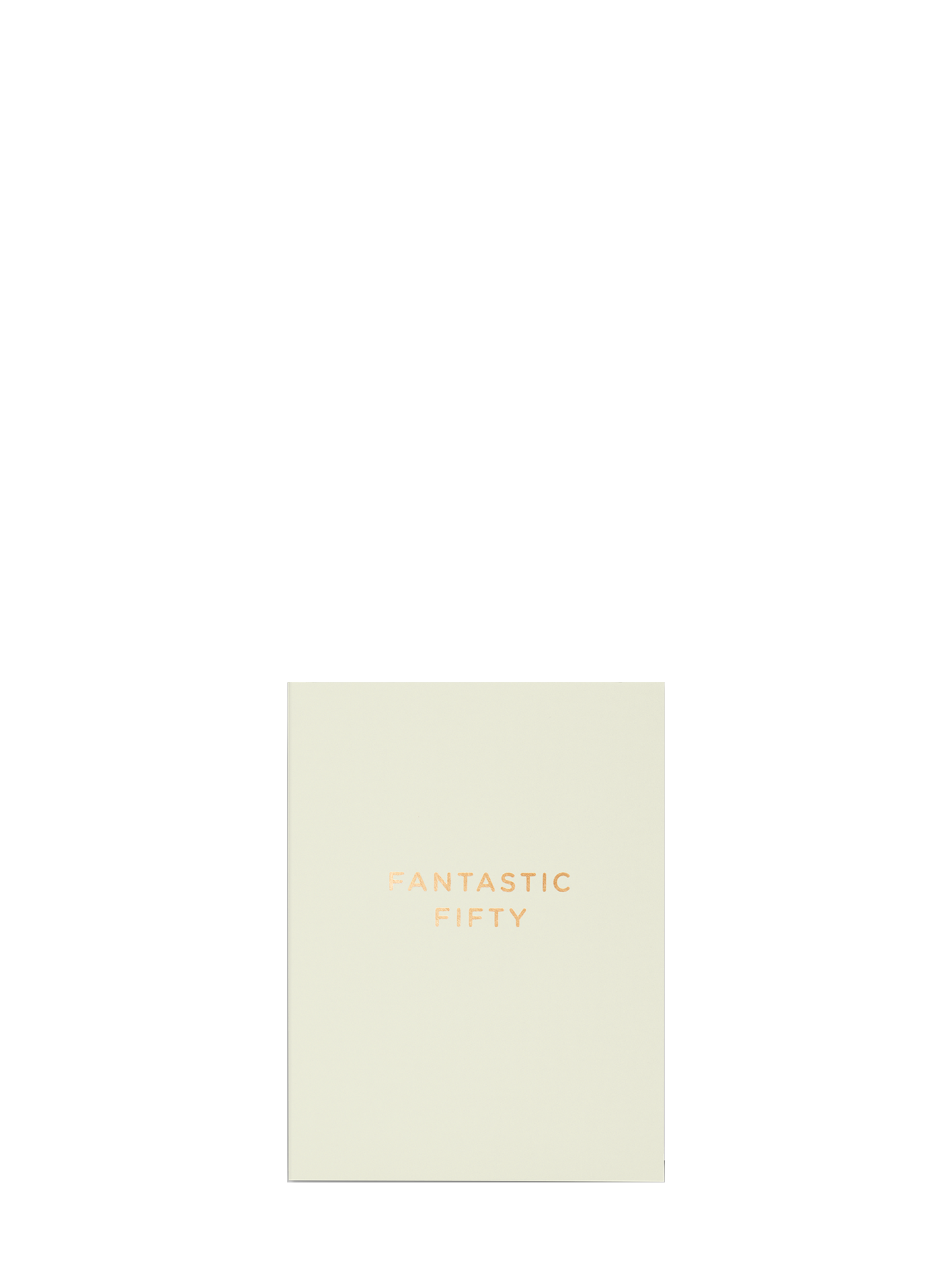 Fantastic fifty mini birthday card