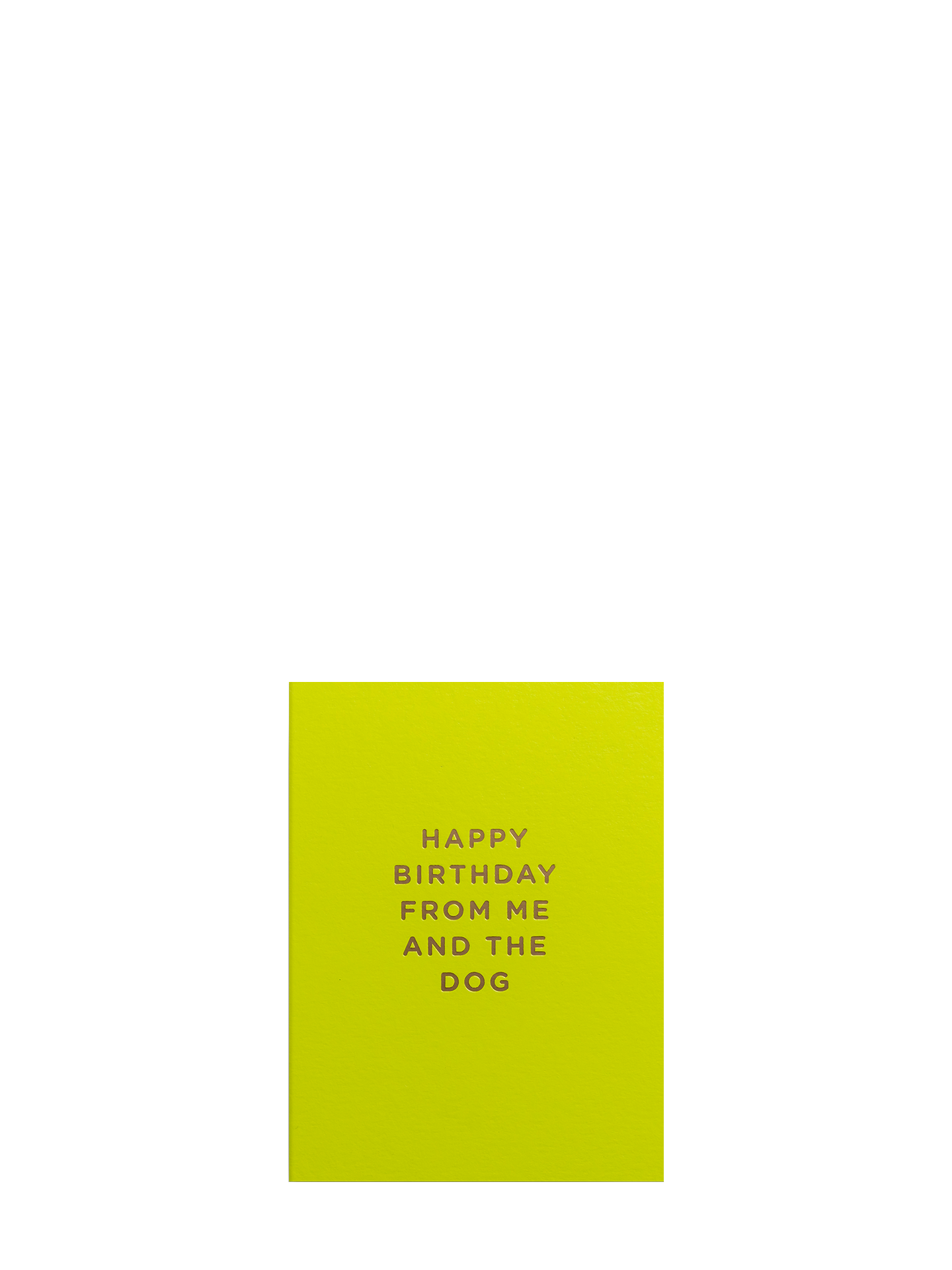 From me and the dog birthday mini card by Cherished