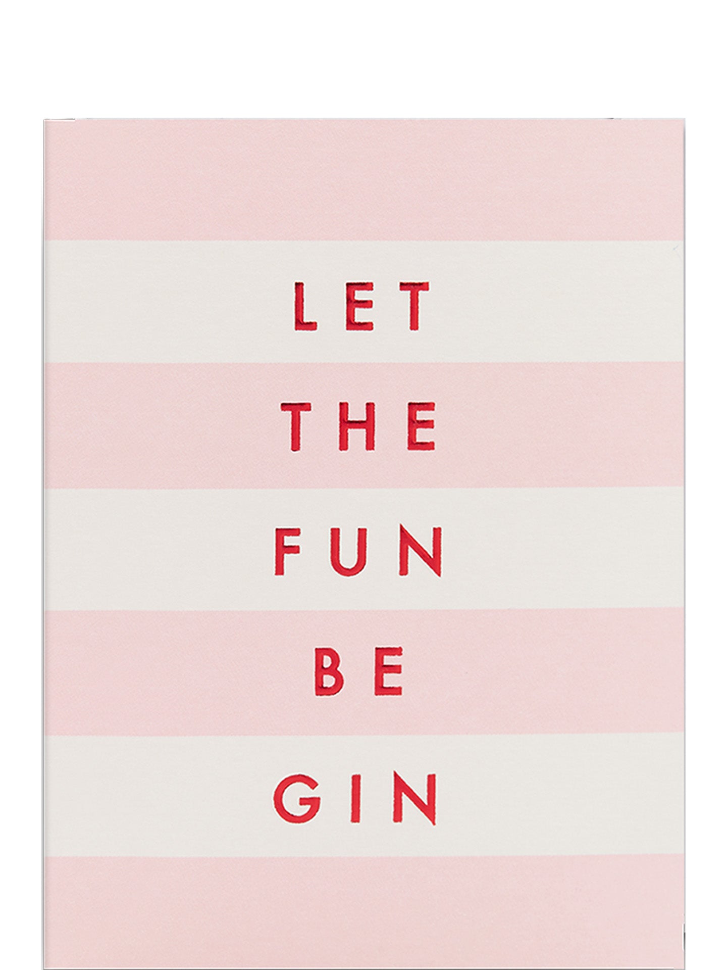 Let the fun be gin pink mini card for all occasions