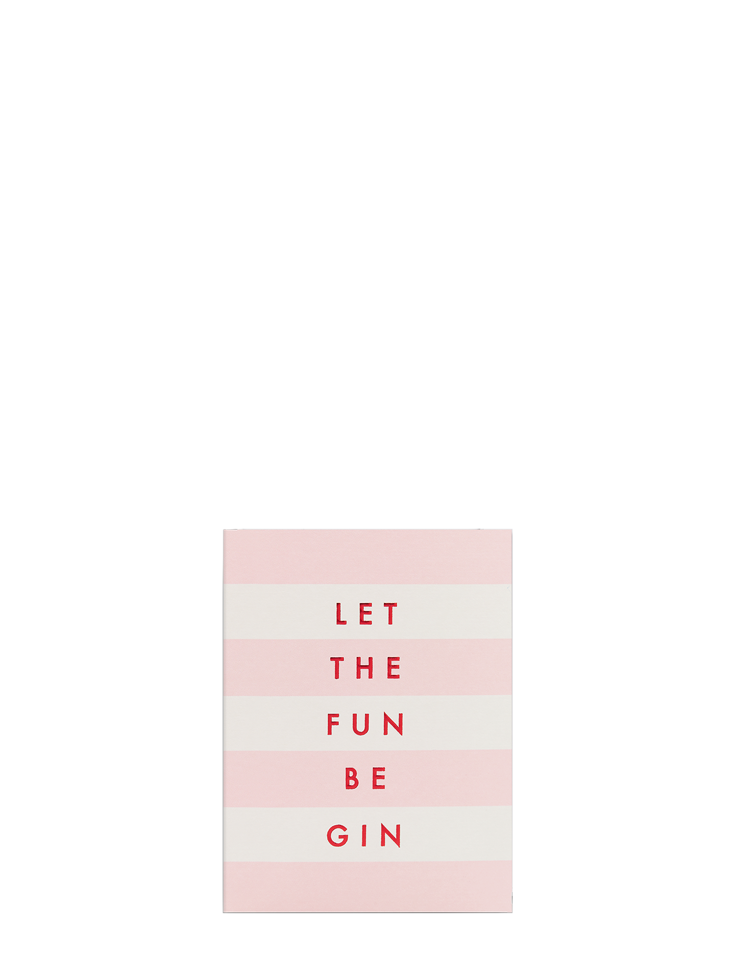 Let the fun be gin pink mini card for all occasions