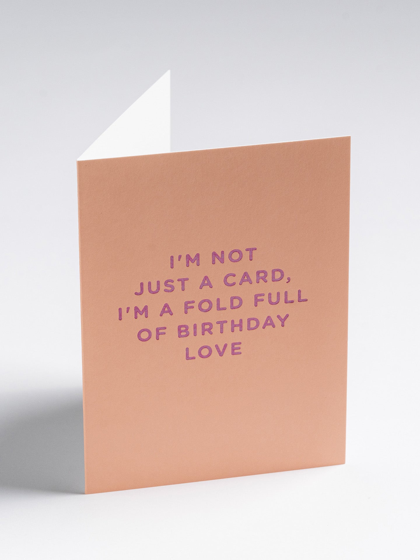 Not just a card, I'm a pink mini birthday card