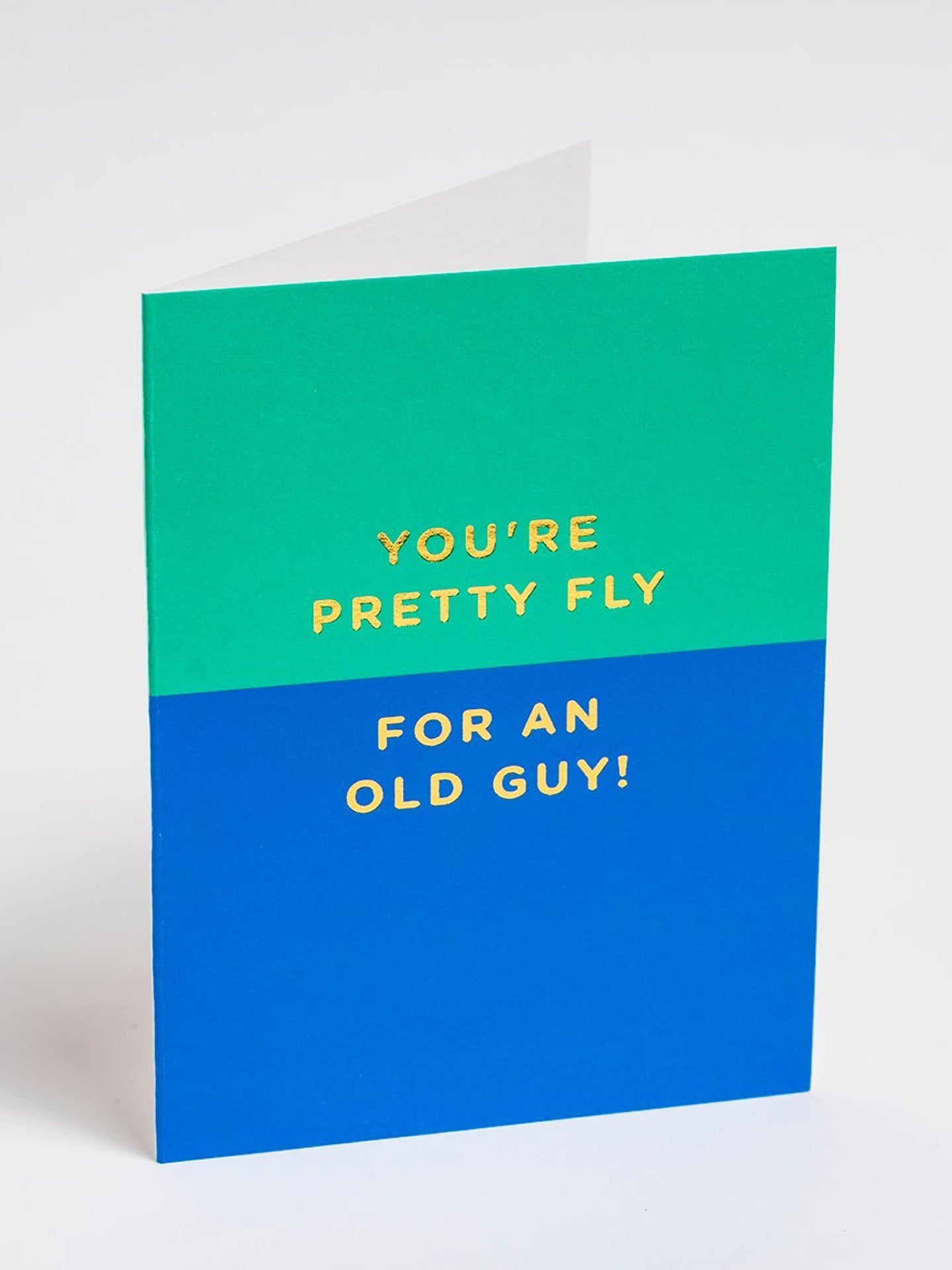 You're Pretty Fly for an Old Guy birthday mini card