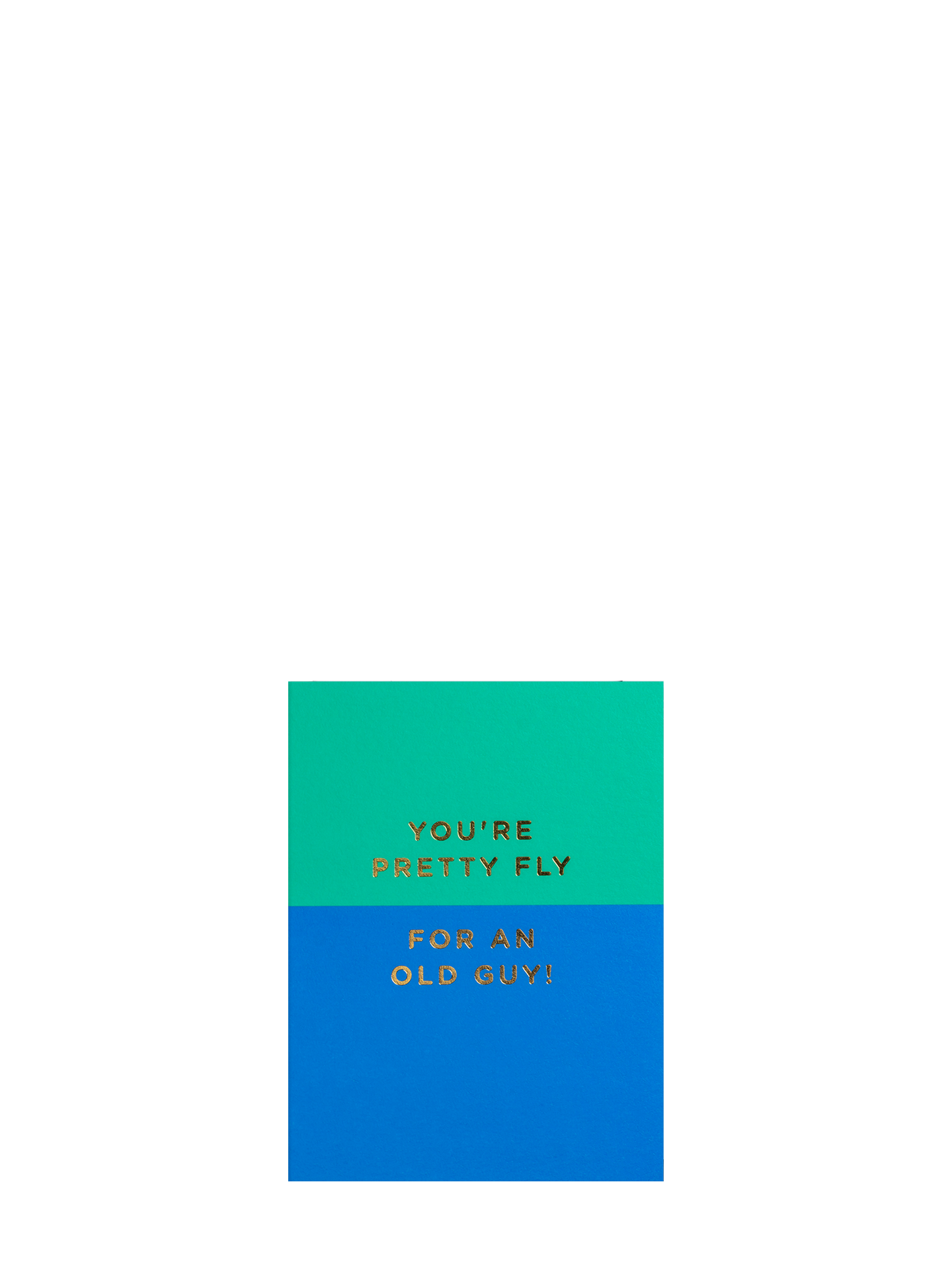 You're Pretty Fly for an Old Guy birthday mini card