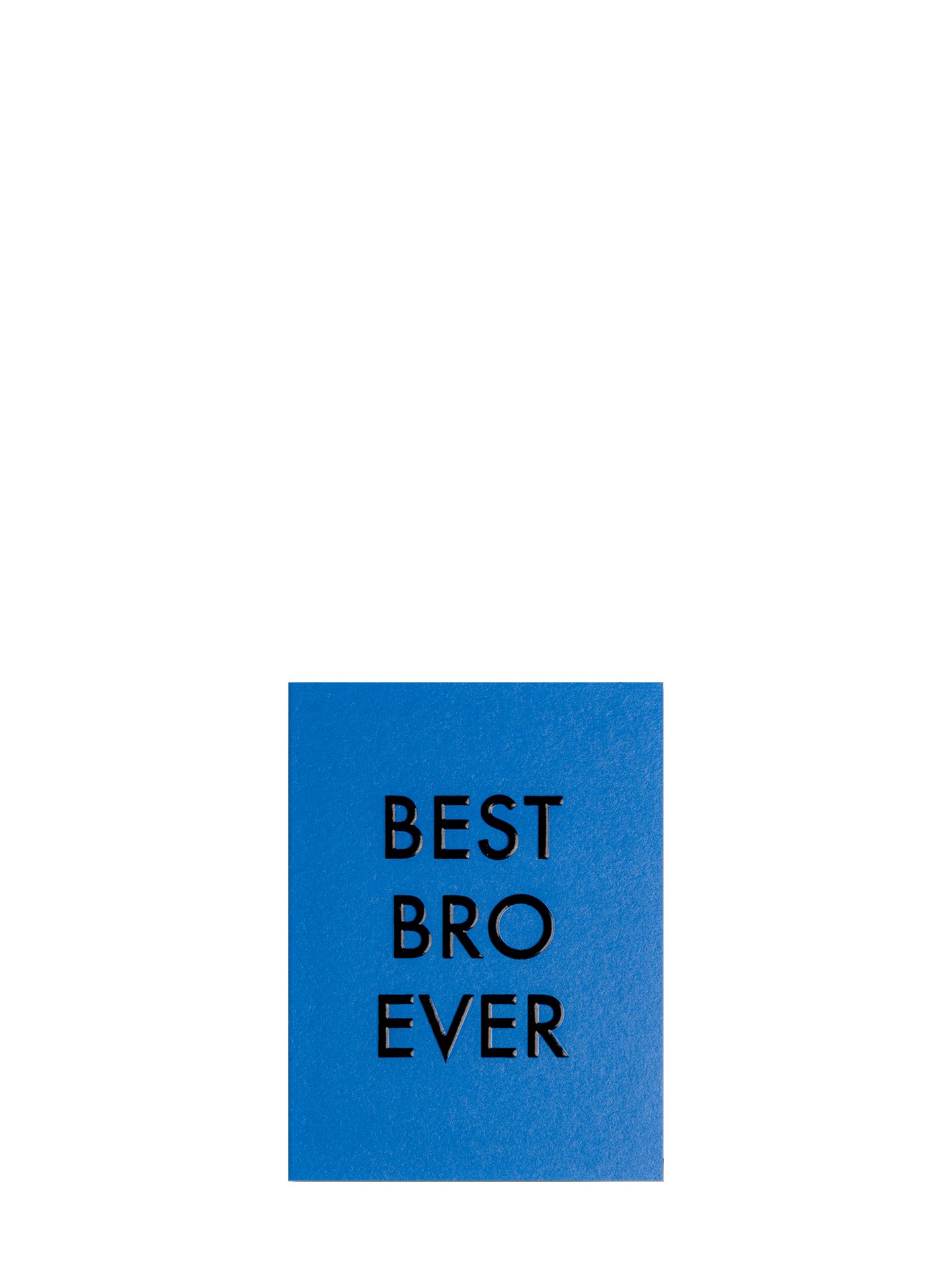 Best Bro Ever love & friendship blue mini card by Kelly Hyatt