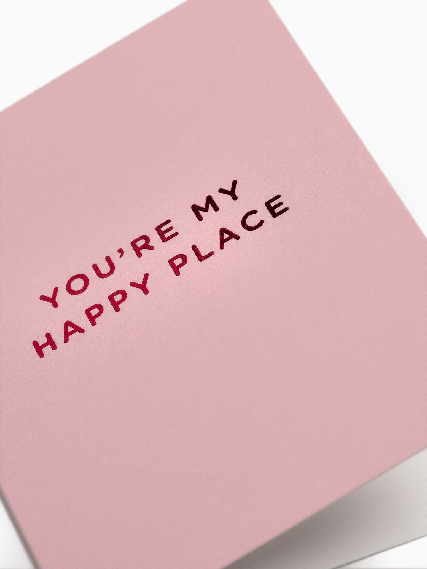 You're my happy place pink mini love & friendship card by Kelly Hyatt