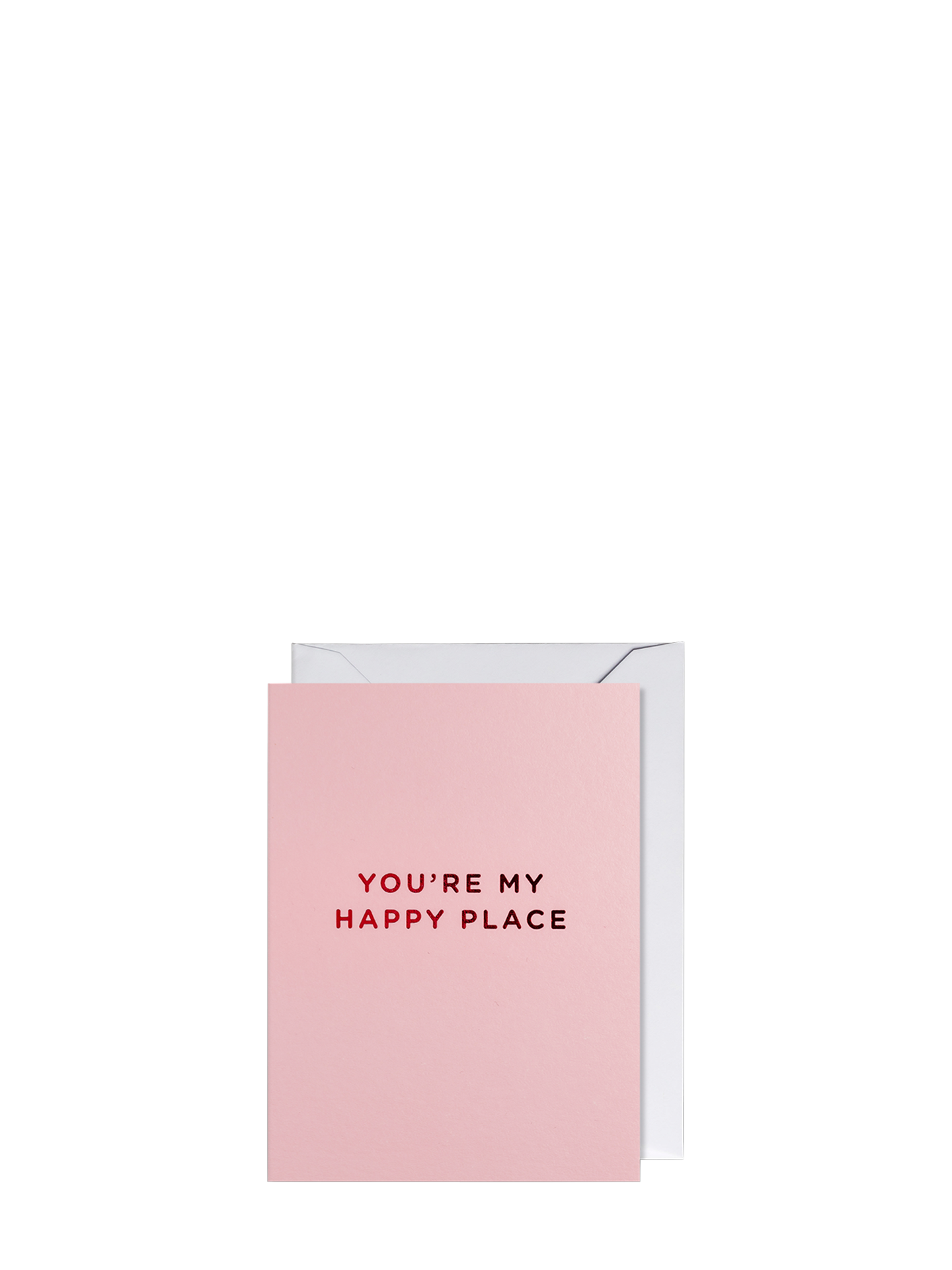 You're my happy place pink mini love & friendship card by Kelly Hyatt