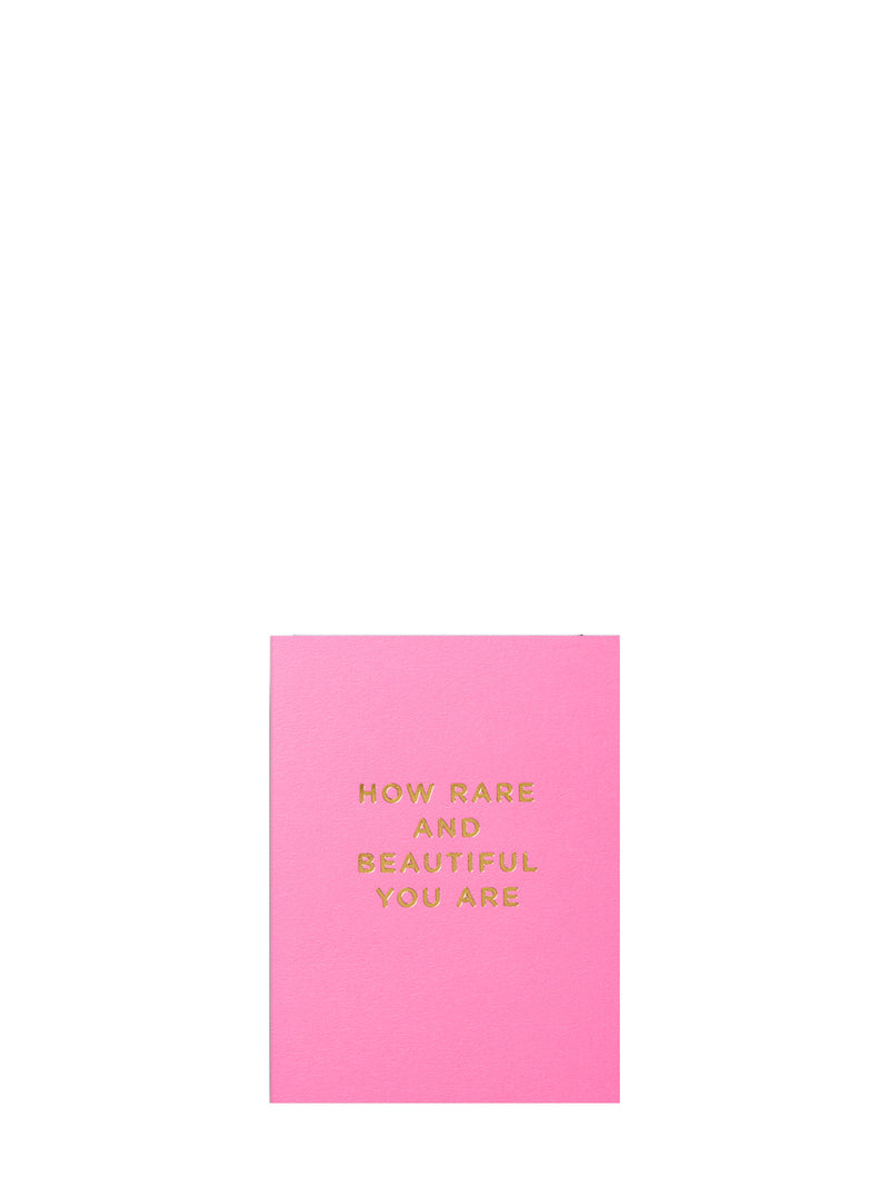 How Rare and Beautiful You Are love & friendship mini card by Cherished