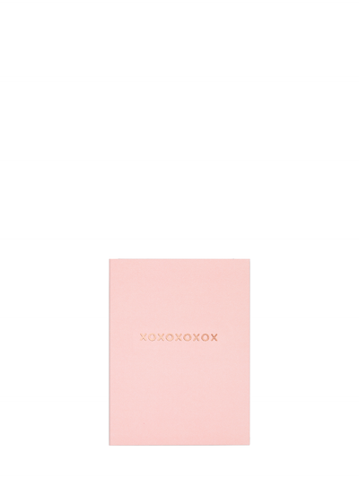 XOXOXOXOX pink mini love & friendship card