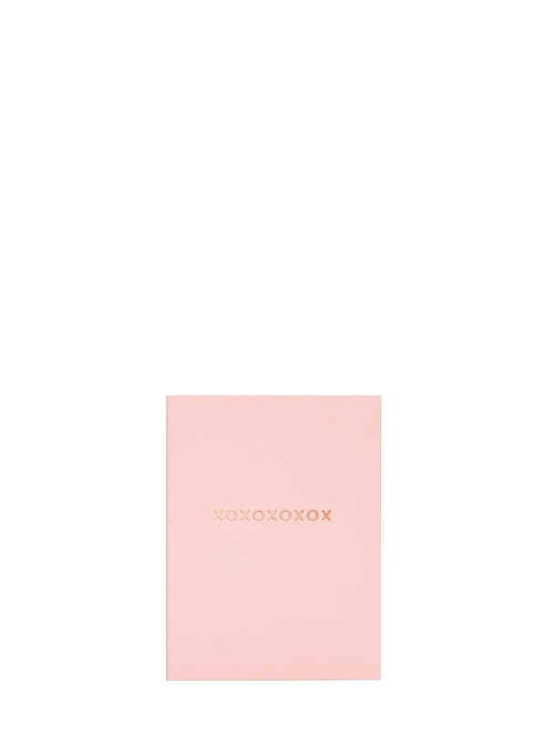 XOXOXOXOX pink mini love & friendship card