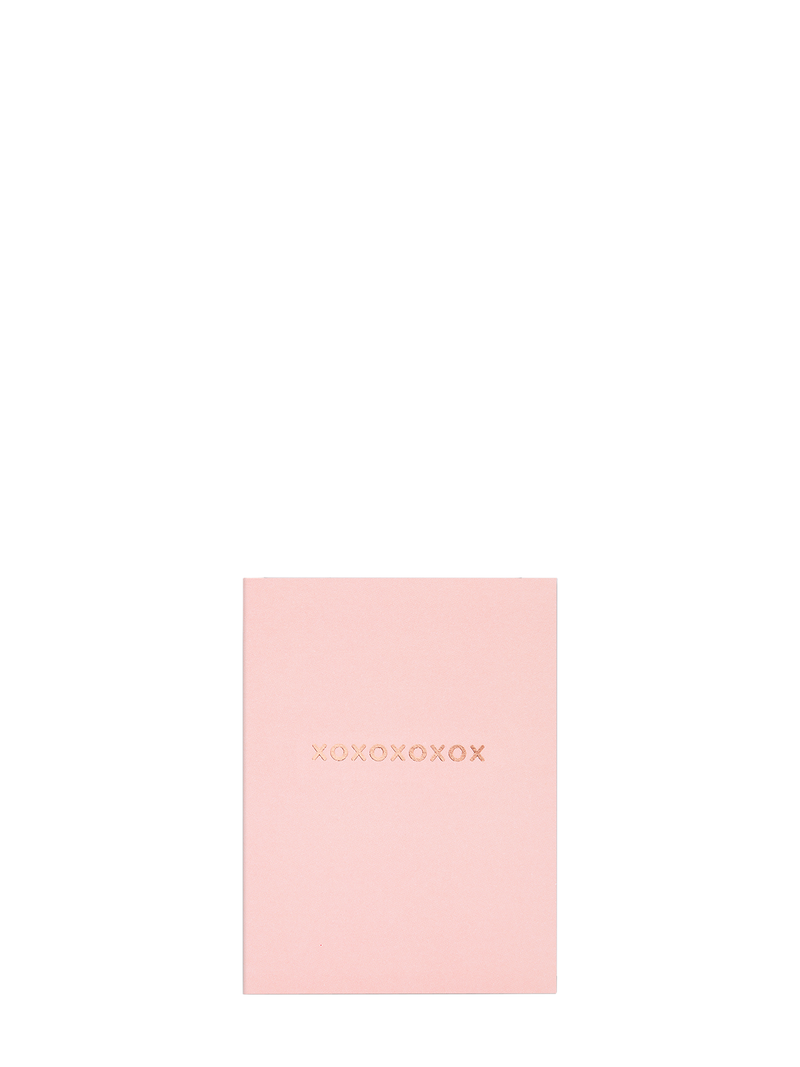 XOXOXOXOX pink mini love & friendship card