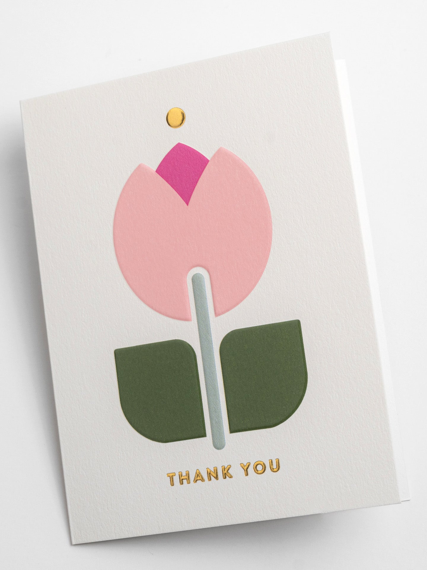 Thank you tulip mini thank you card