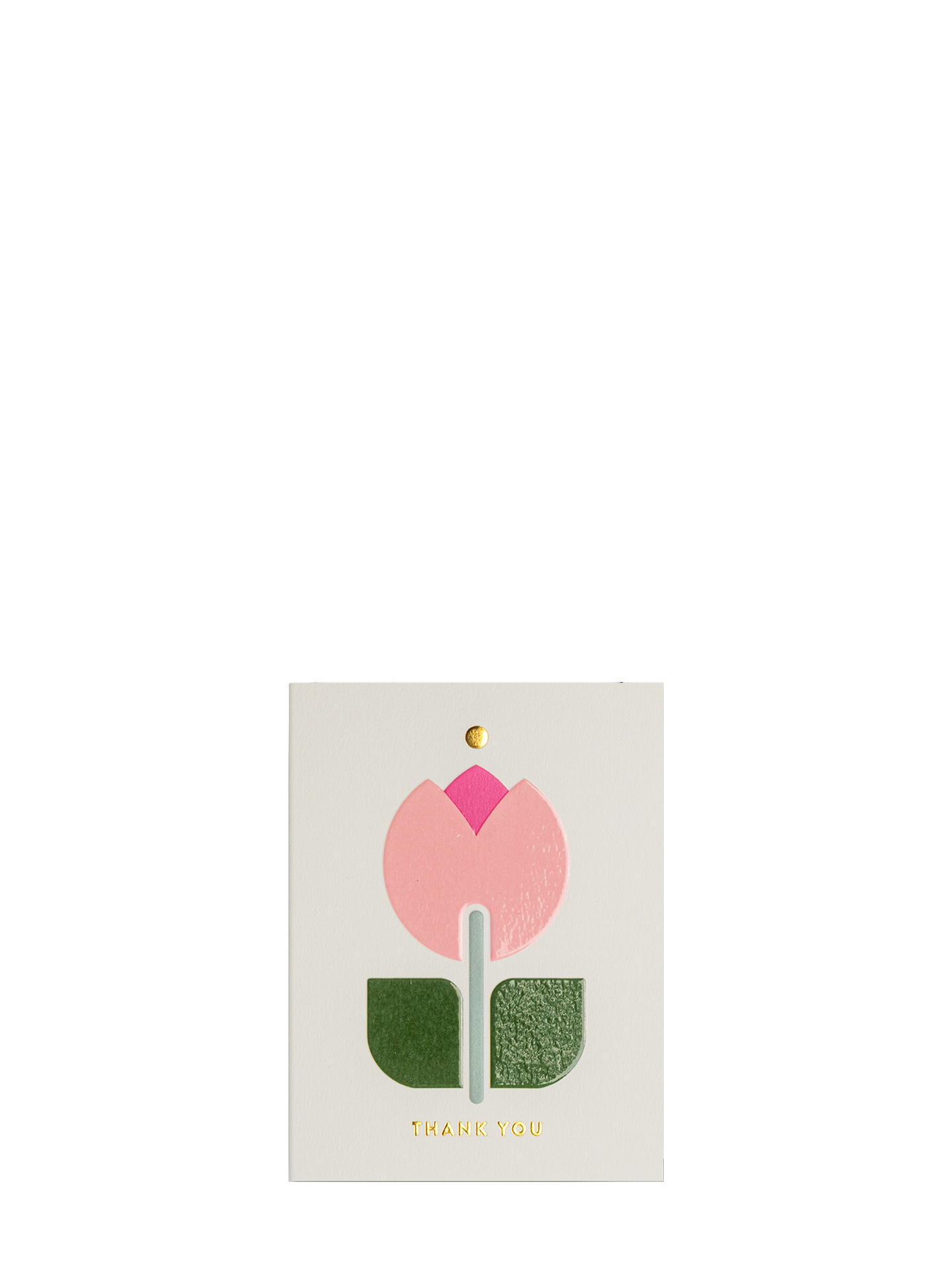 Thank you tulip mini thank you card