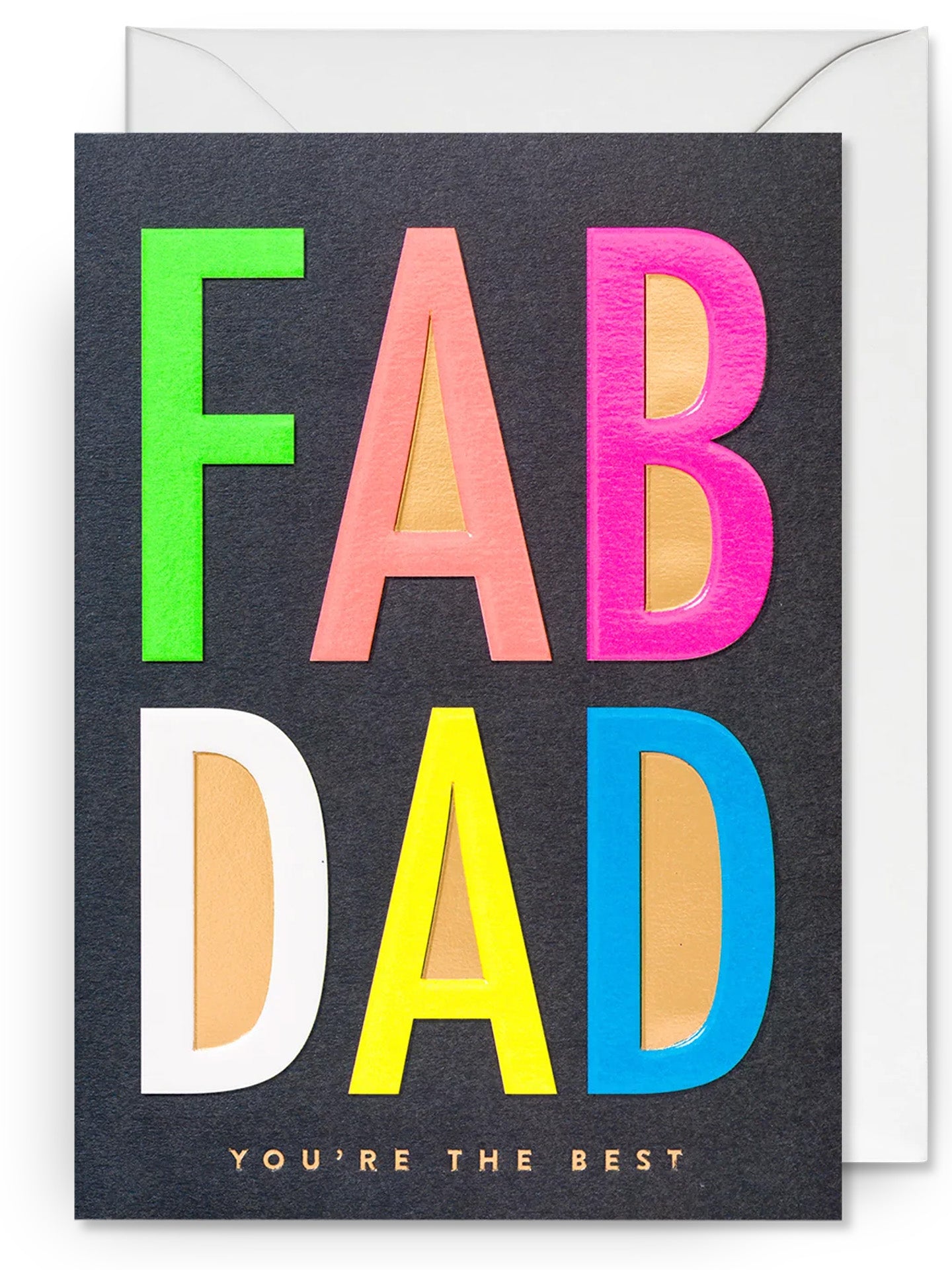 Fab dad you're the best Father's Day card