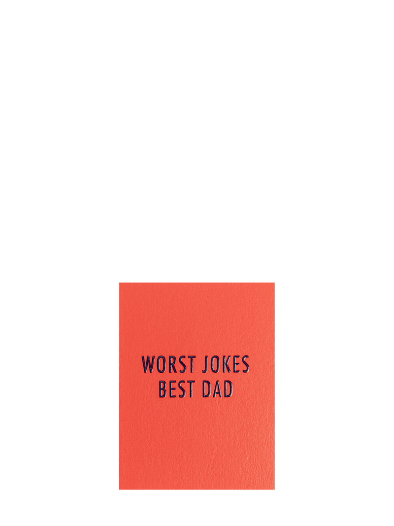 Worst Jokes, Best Dad Father's Day mini card