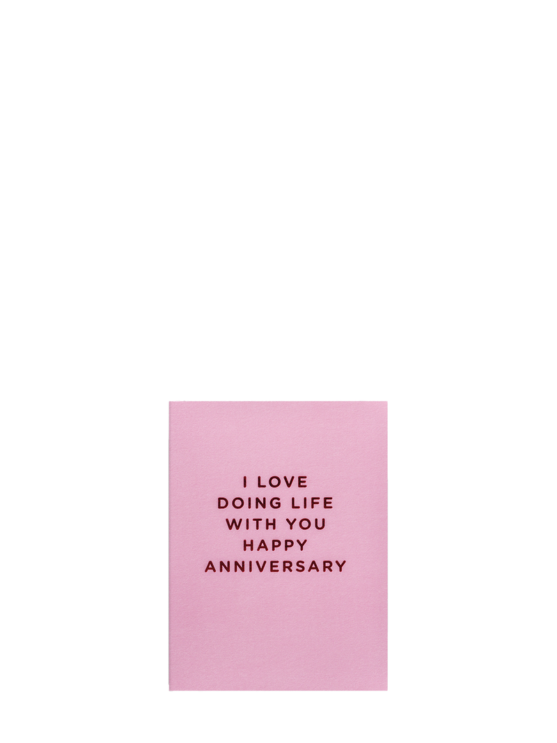 I Love Doing Life With You, mini love & friendship card