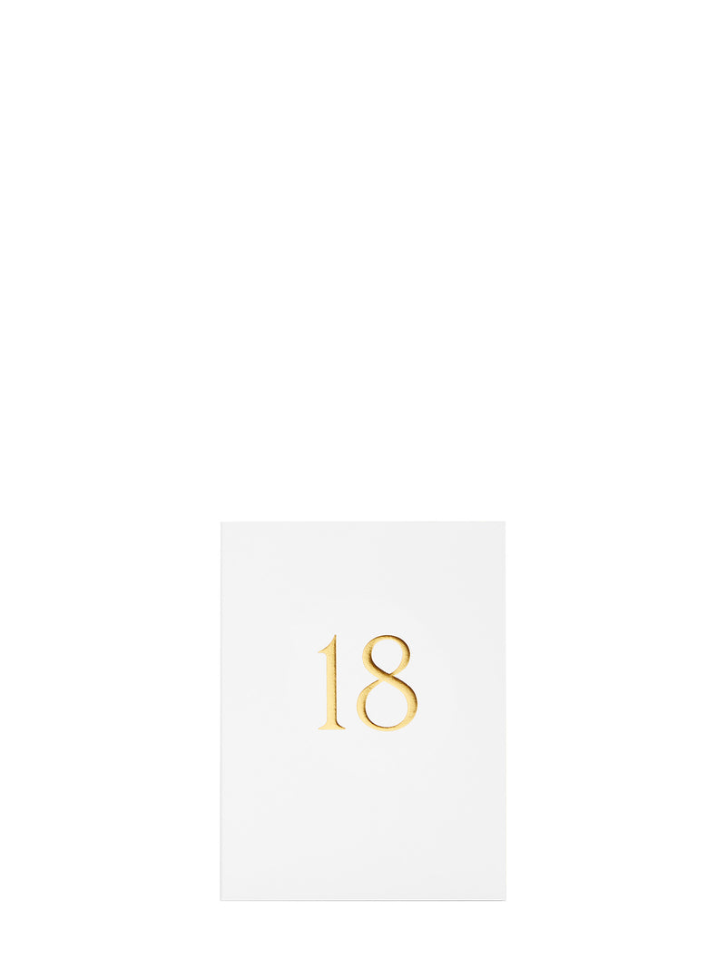 18th Milestone mini birthday card
