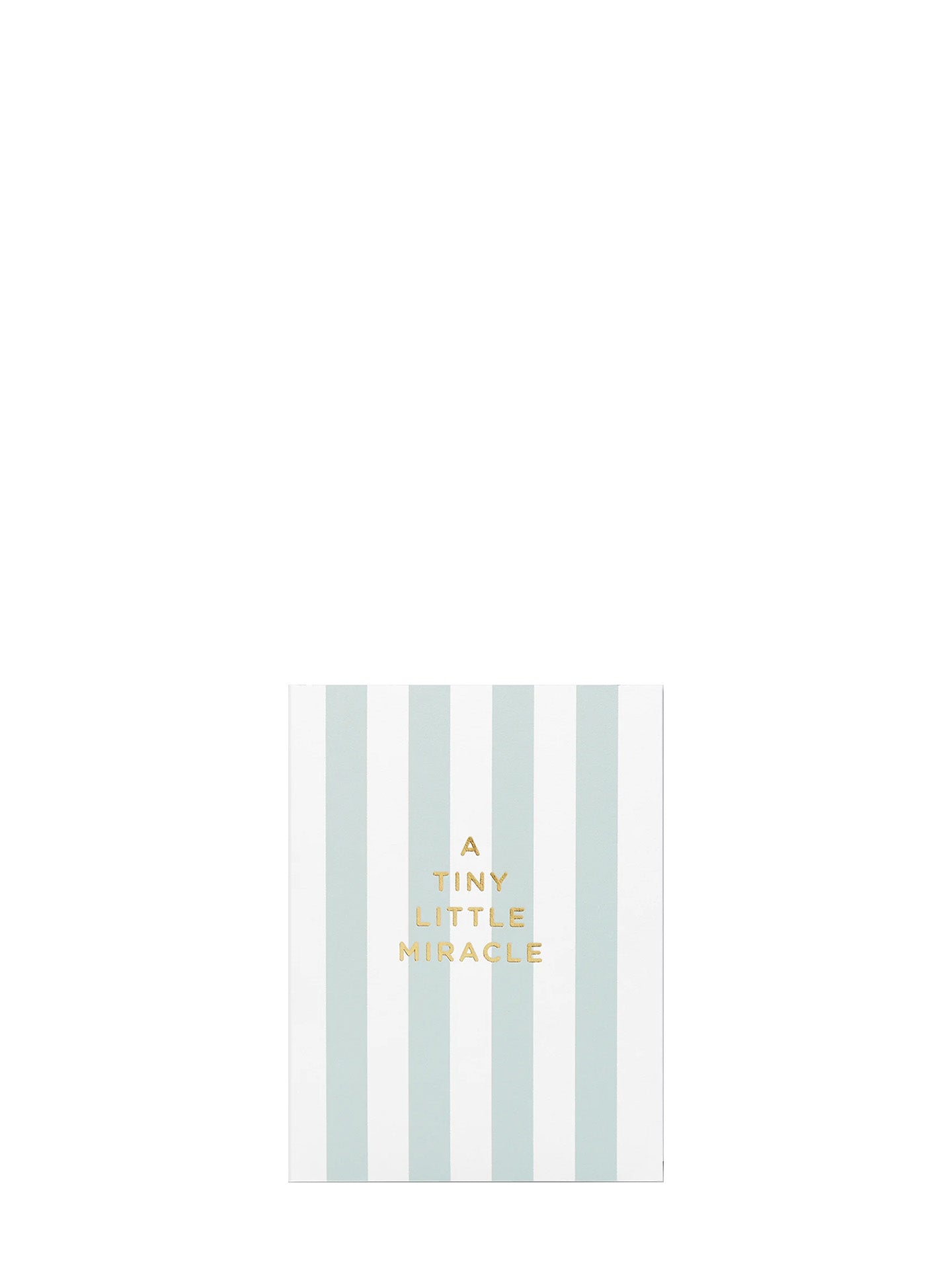 A Tiny Little Miracle New Baby Mini Card, pink or blue