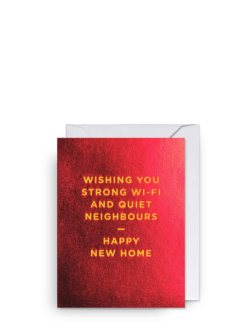 Strong wi-fi, mini new home card