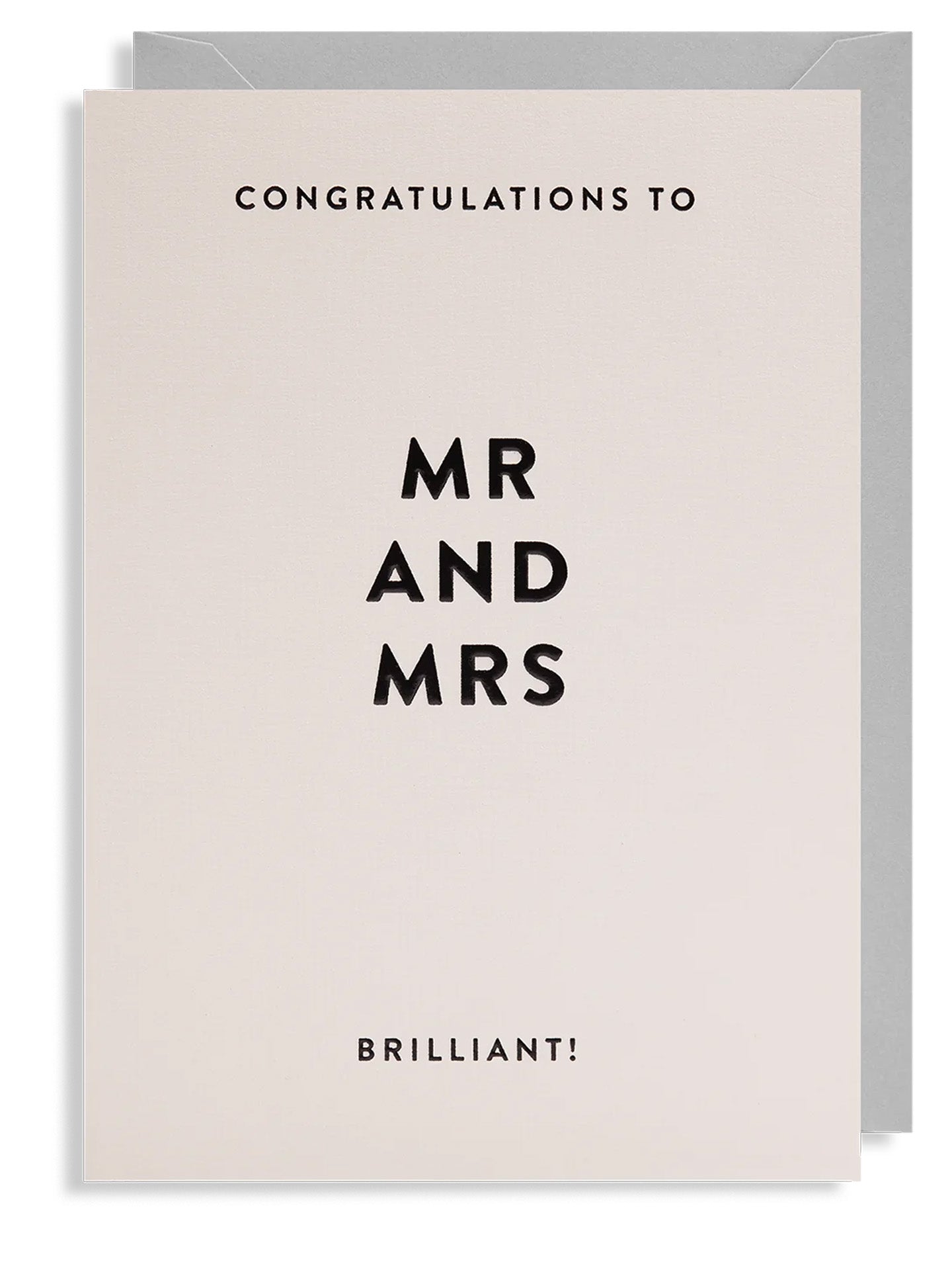 Congratulations Mr and Mrs Wedding Card