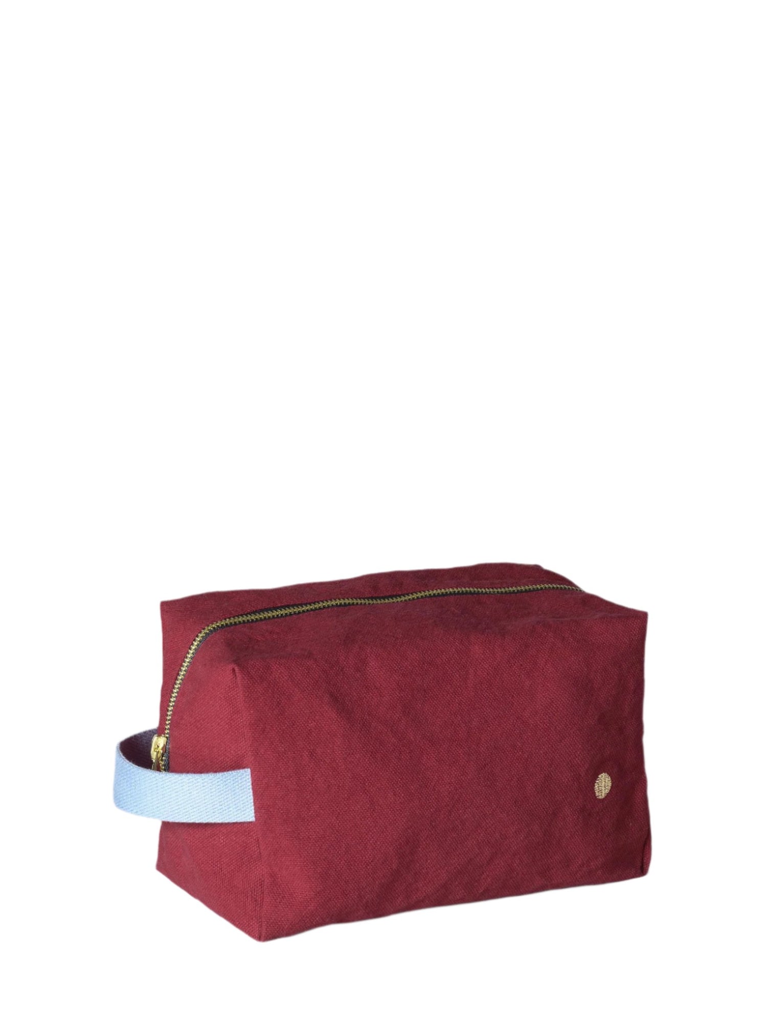 Cherry red cube pouch, medium