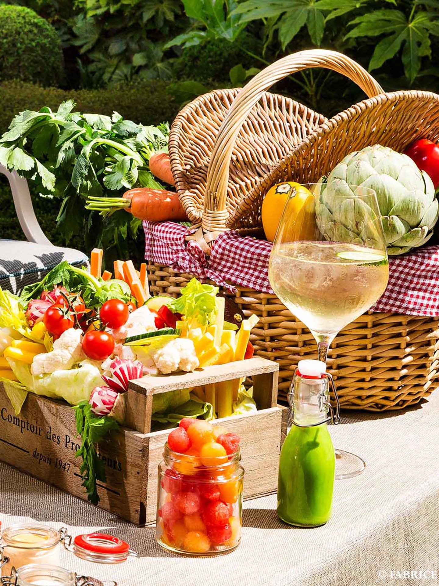 Picnic Basket, Vichy Rouge