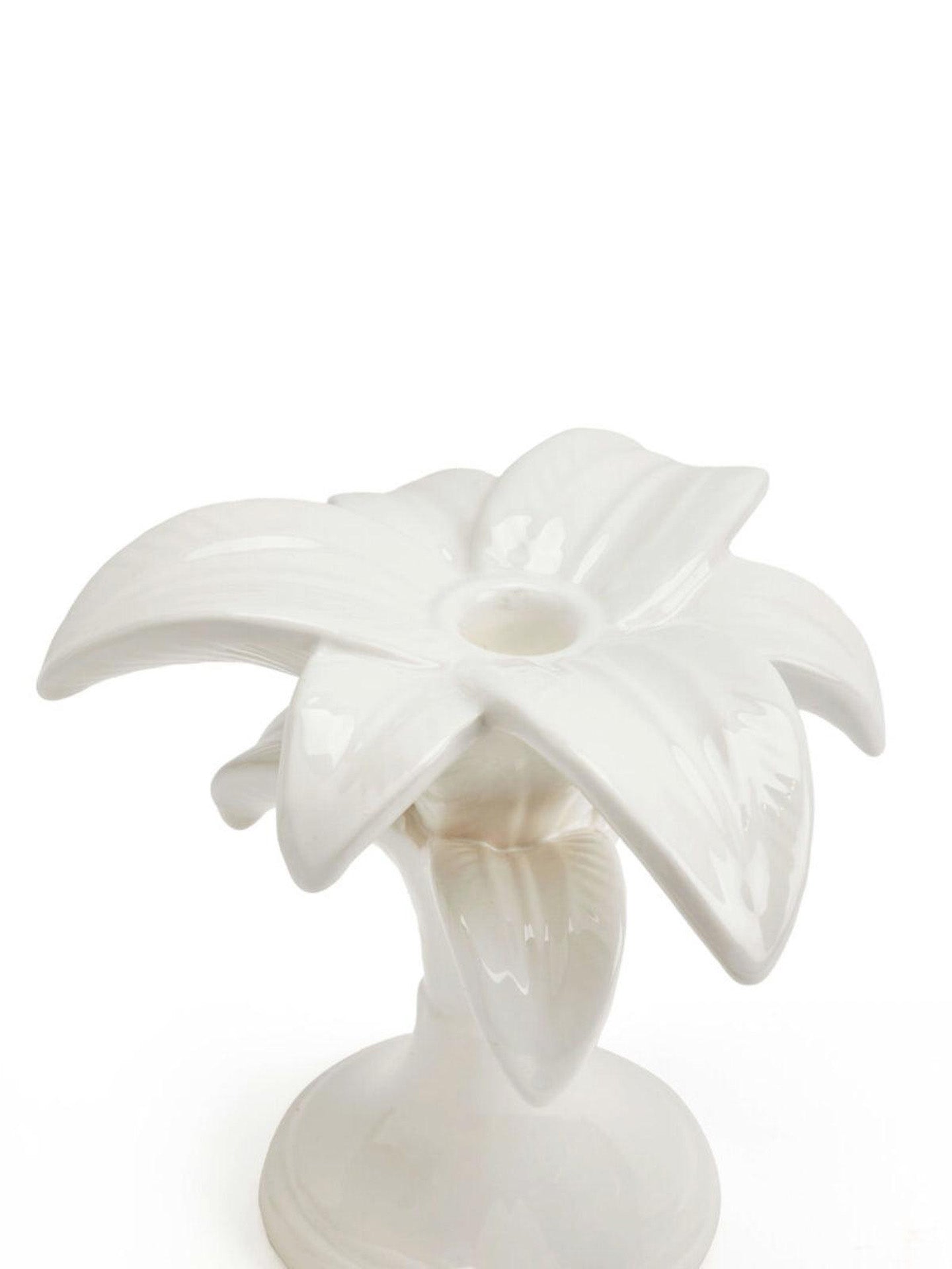 White Palm Candleholder, Small