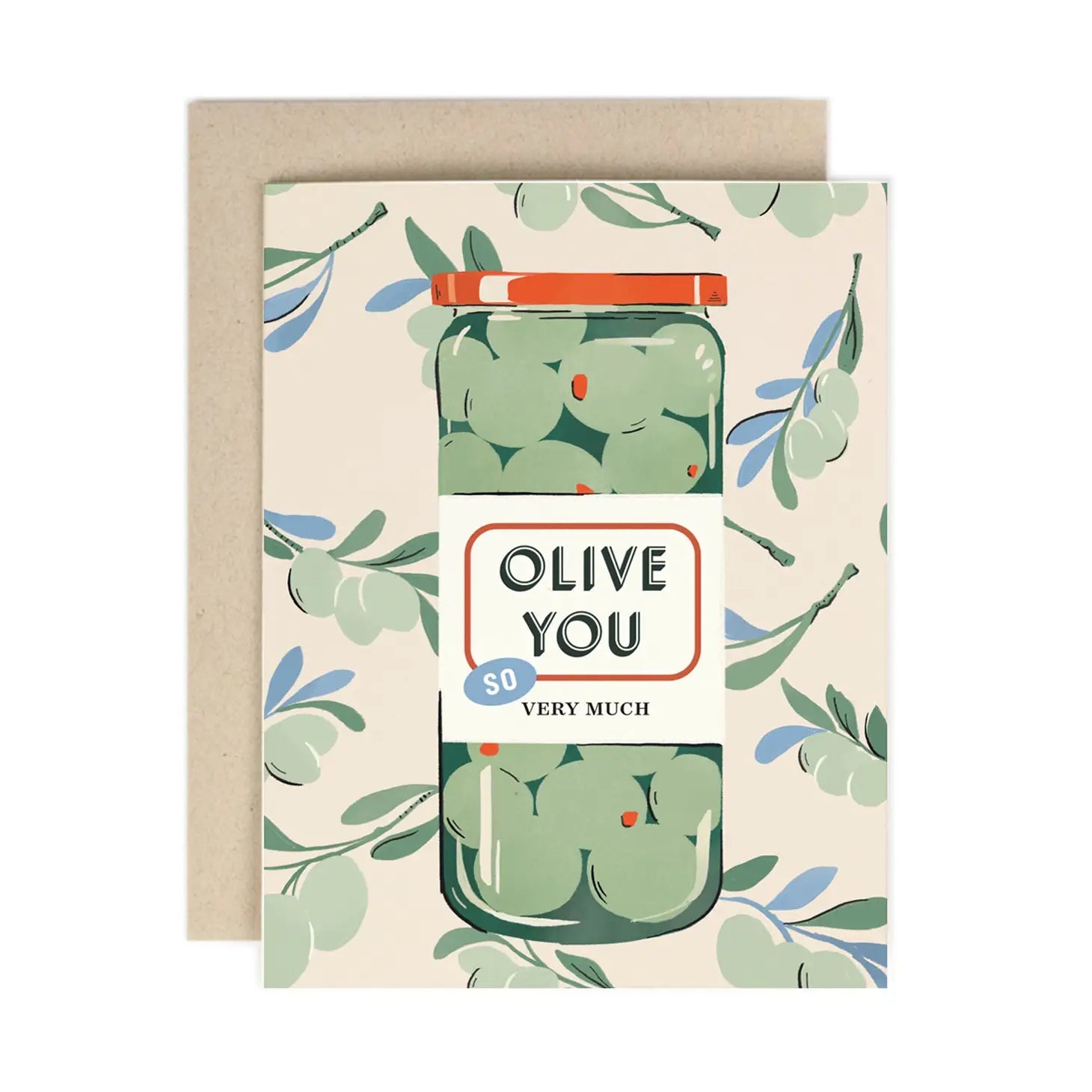 Olive You Love Card
