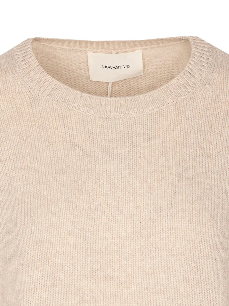 Mila cashmere sweater, oyster