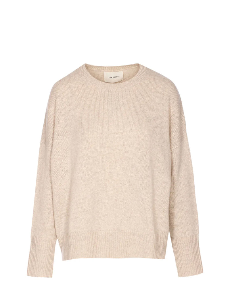 Mila cashmere sweater, oyster