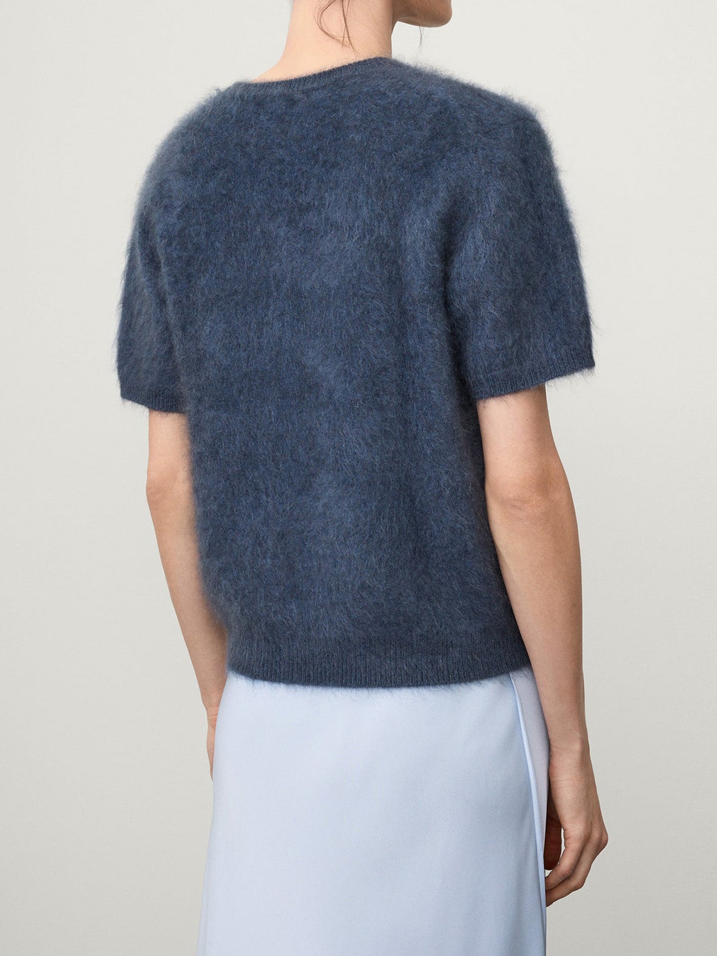 Lovisa short-sleeve sweater, nightfall blue