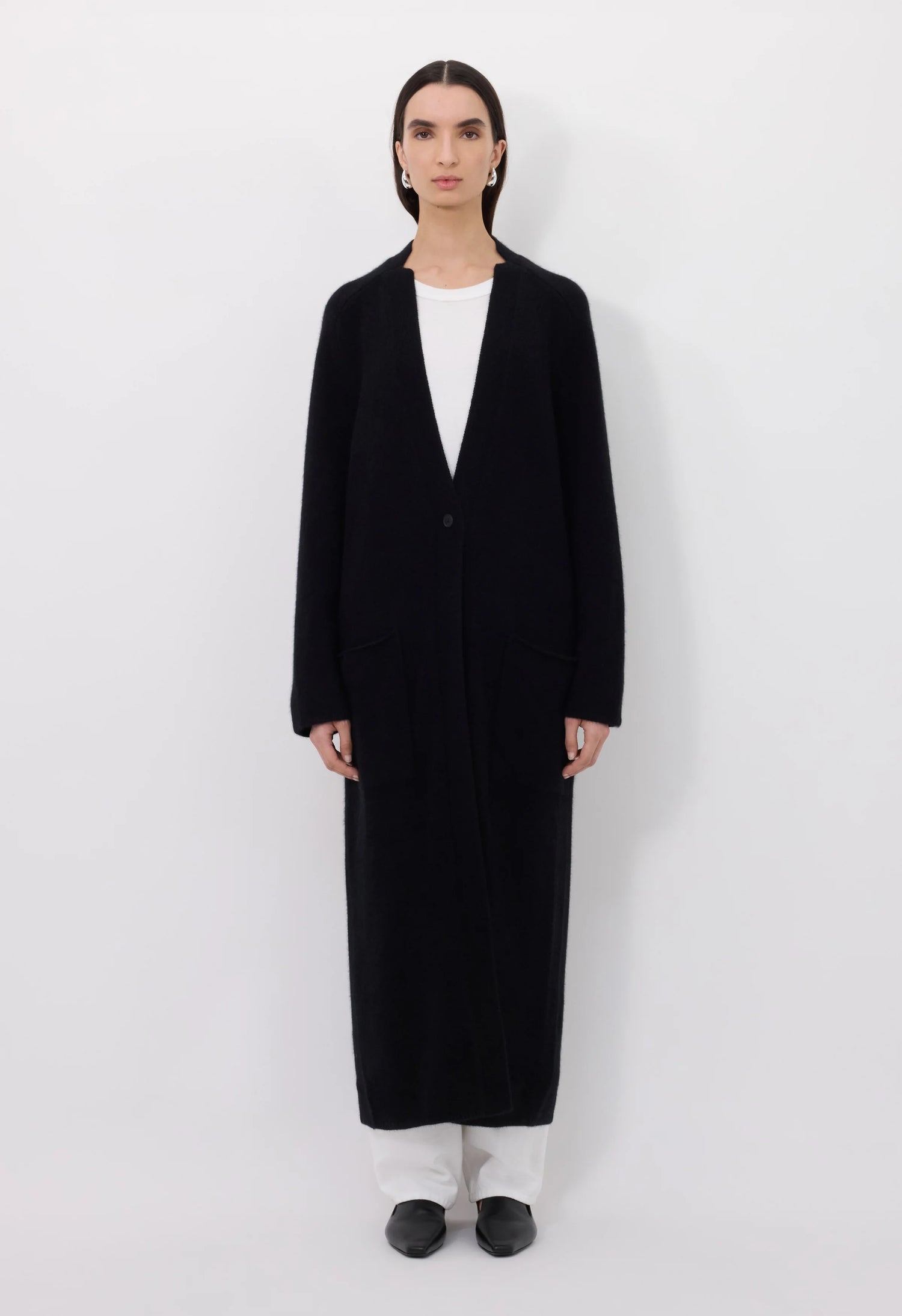 Smet maxi knit cardigan, Black