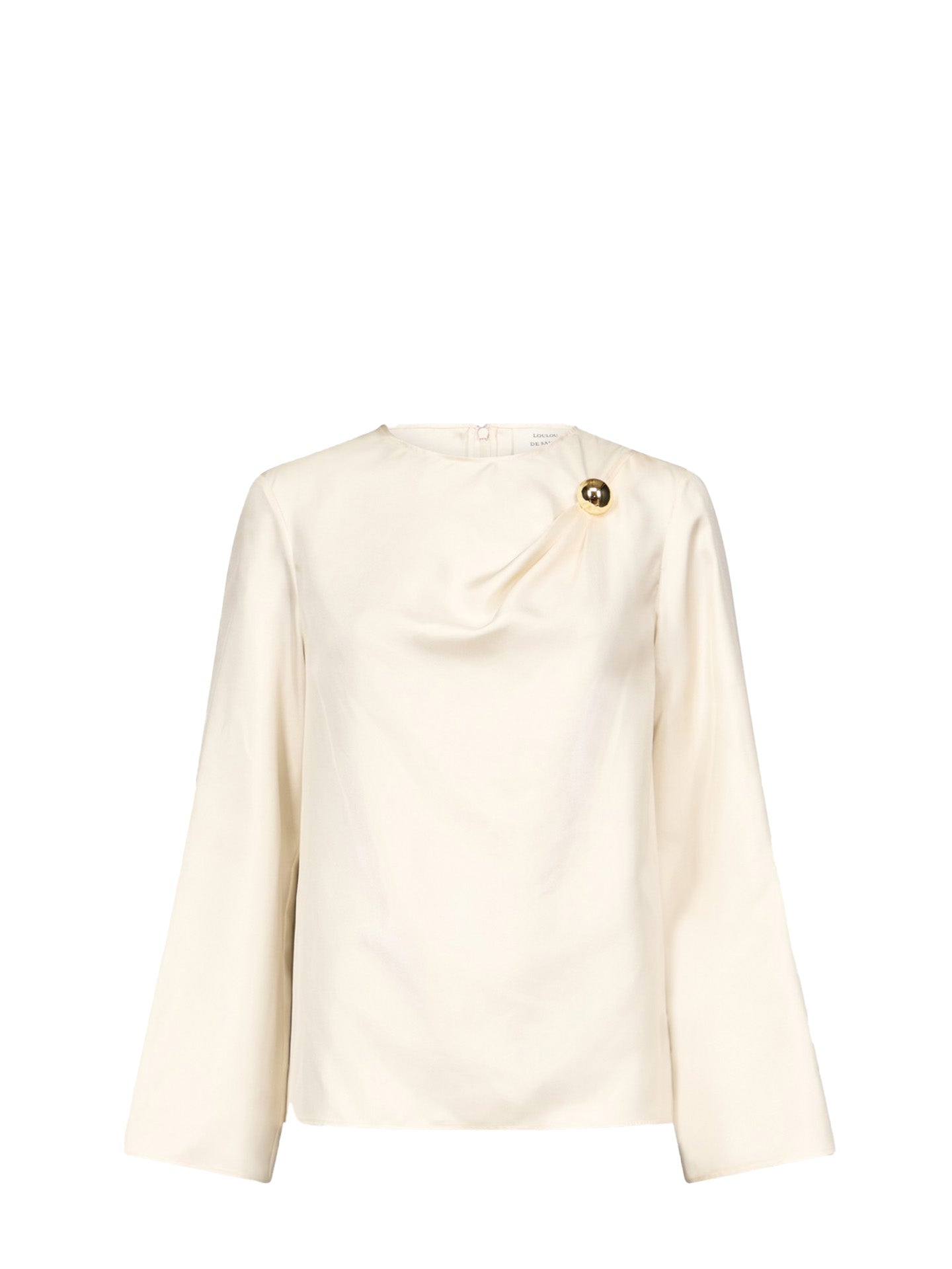 Azae draped blouse, Ivory