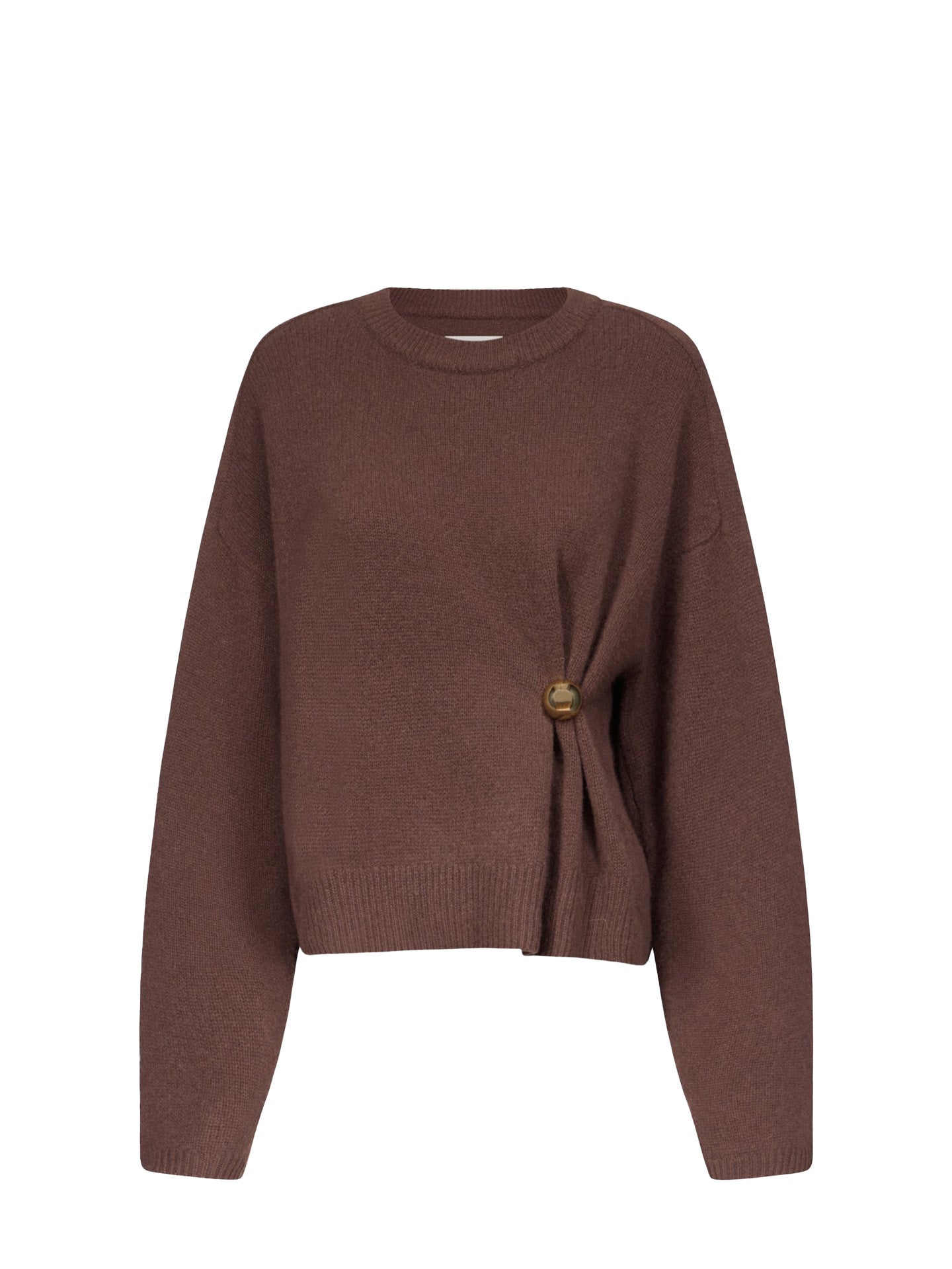 Bill draped sweater, Brown