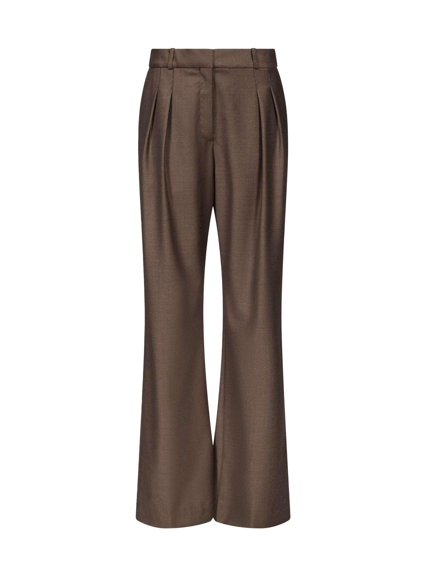 Sbiru straight leg pants, Brown
