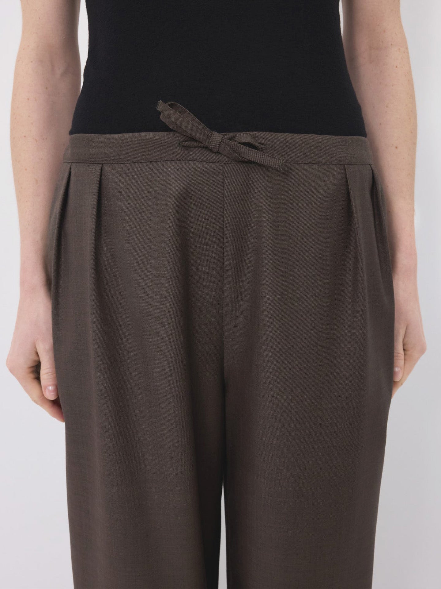 Cove wide pants, Brown