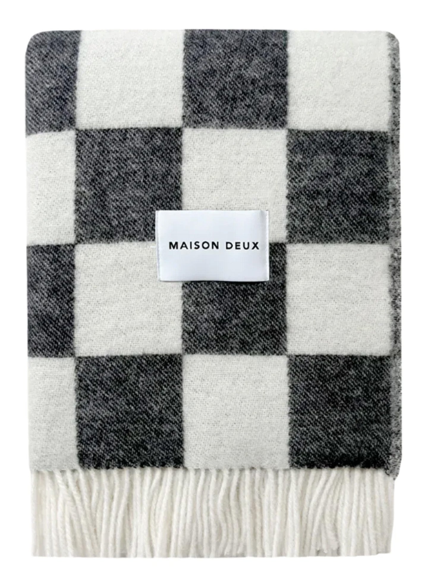 Checkerboard Blanket, black-white